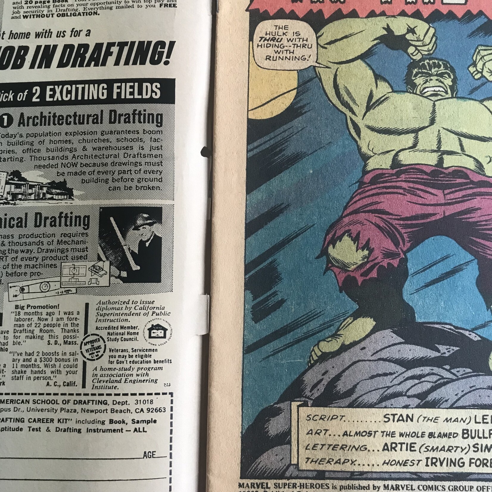 Marvel Super-Heroes (Hulk & Sub-Mariner) - #39 October 1973 - Comic Book