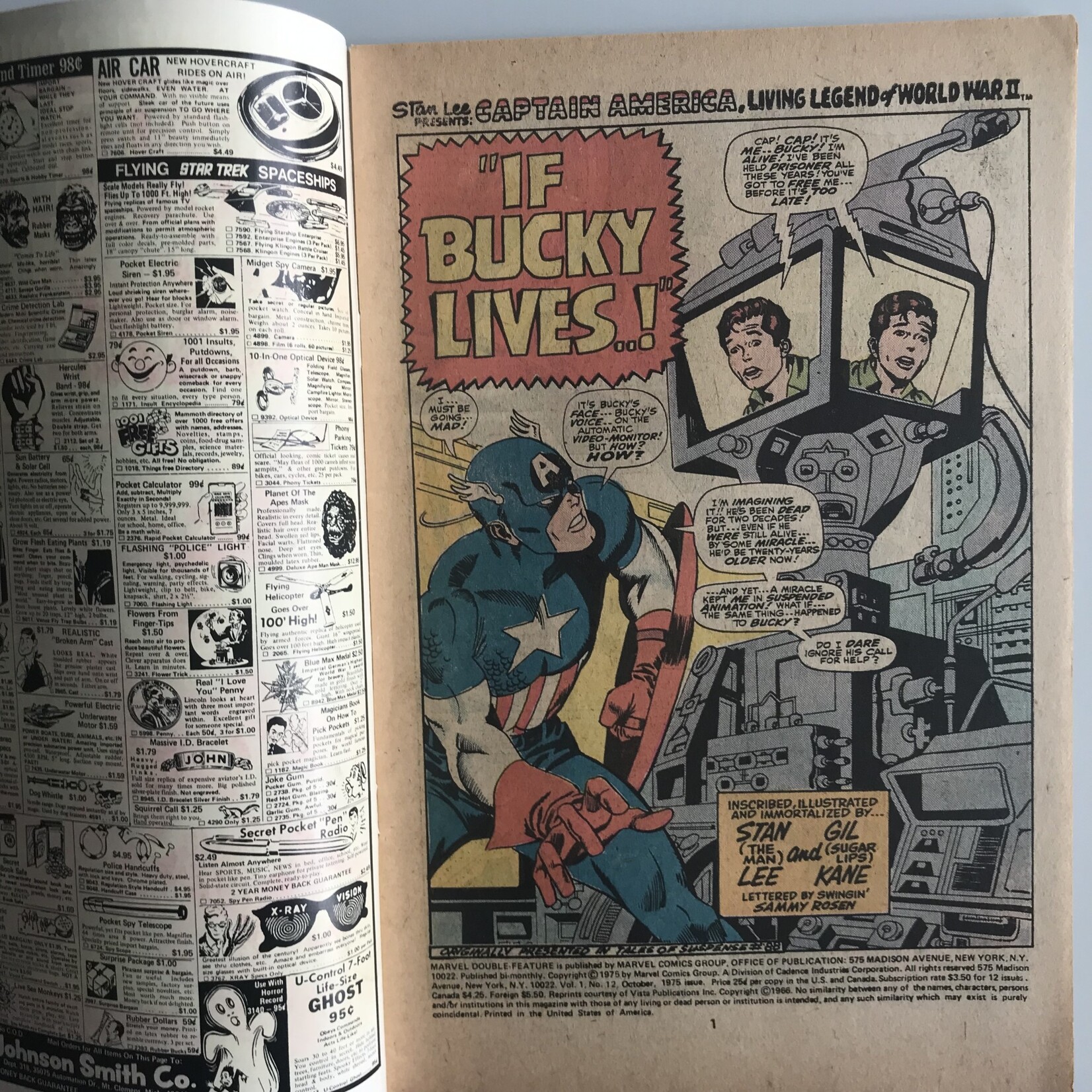 Marvel Double Feature - Vol. 1 #12 October 1975 - Comic Book