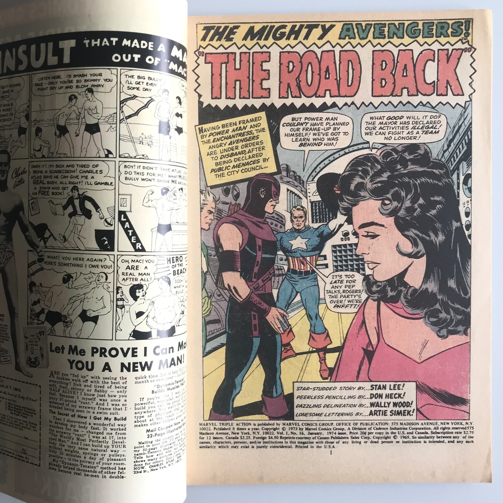 Marvel Triple Action - Vol. 1 #16 December 1973 - Comic Book
