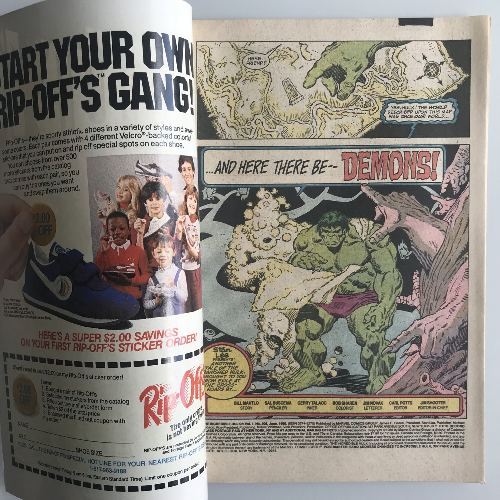 Incredible Hulk - Vol. 1 #308 June 1985 - Comic Book