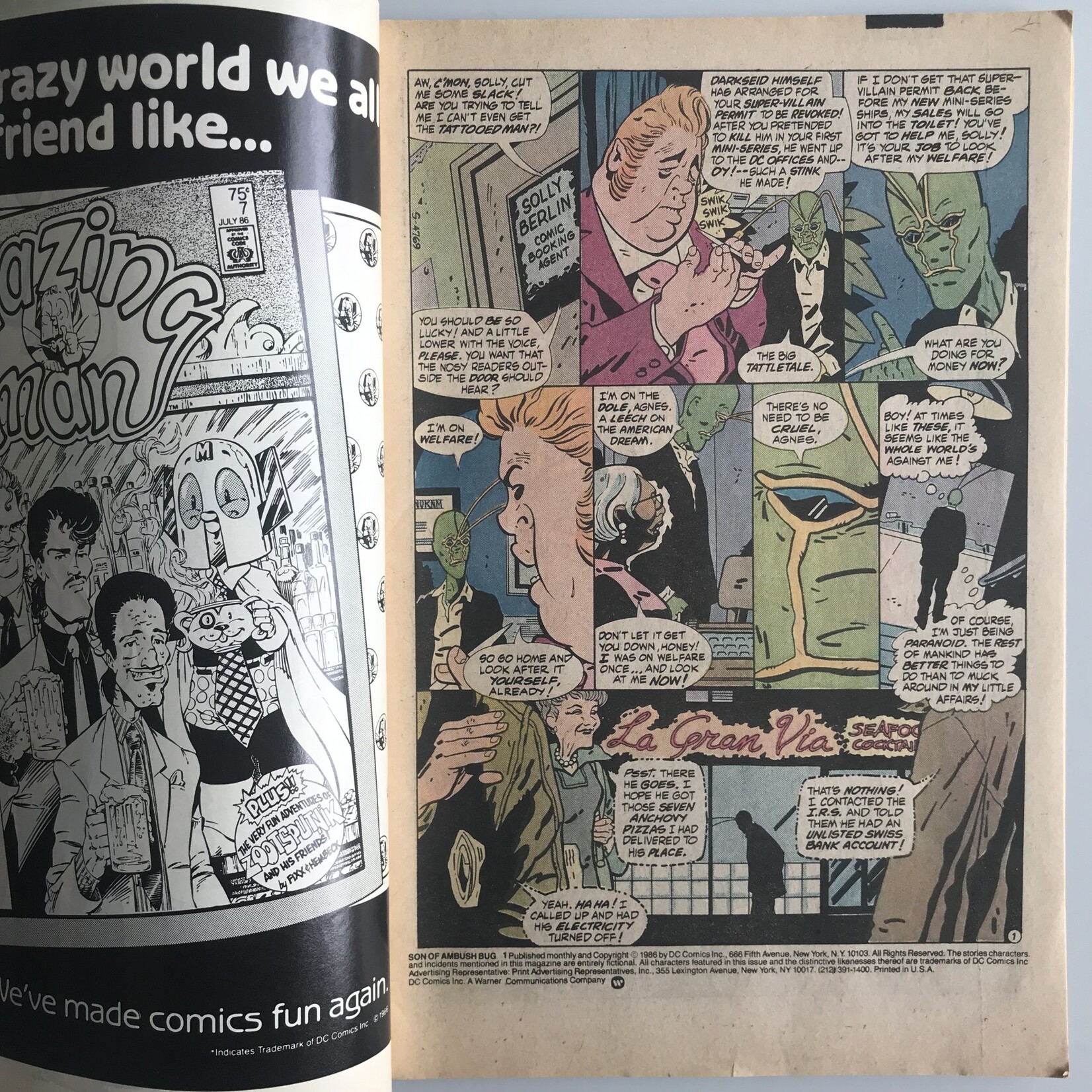 Son Of Ambush Bug - Vol. 1 #01 July 1986 - Comic Book