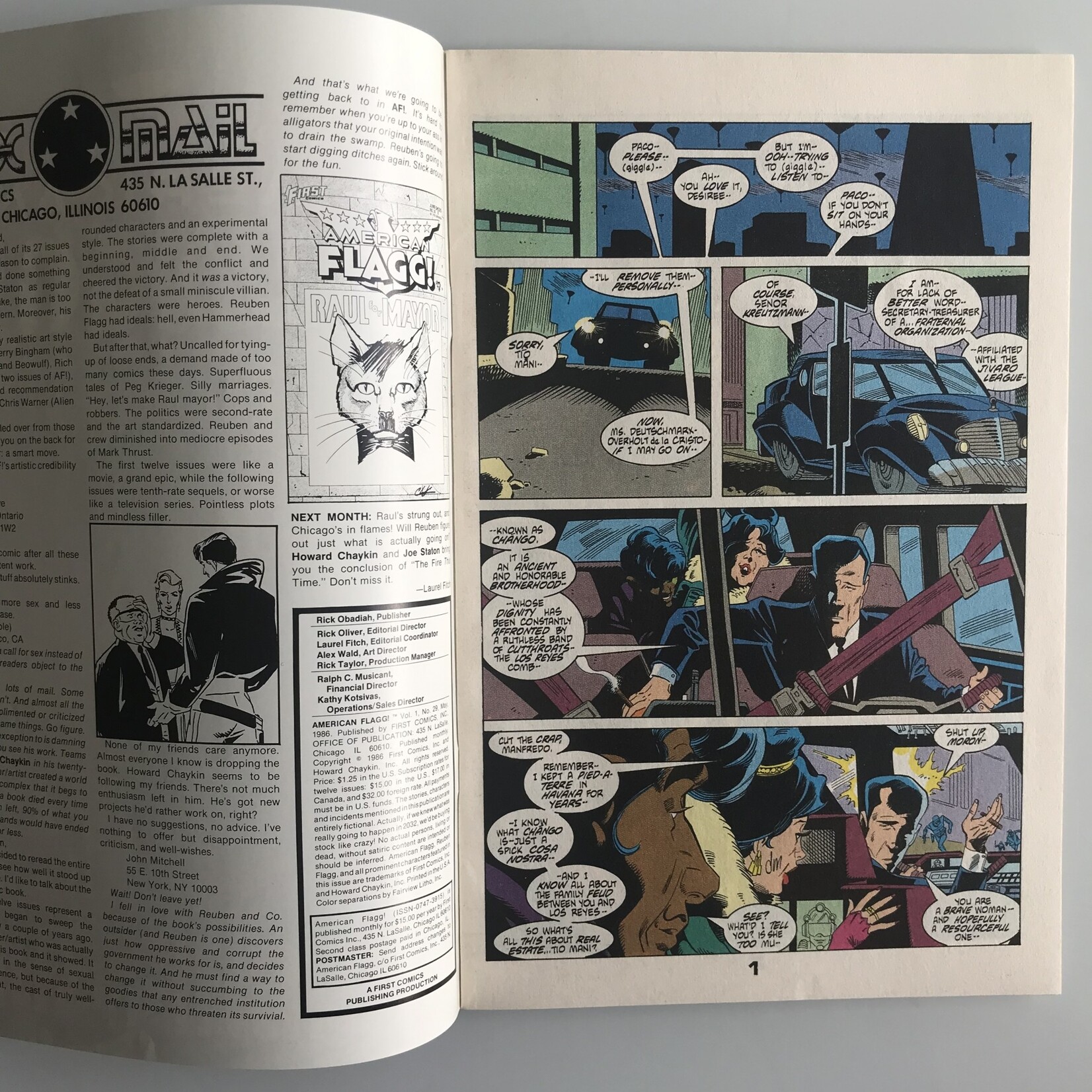 American Flagg! - Vol. 1 #29 May 1986 - Comic Book