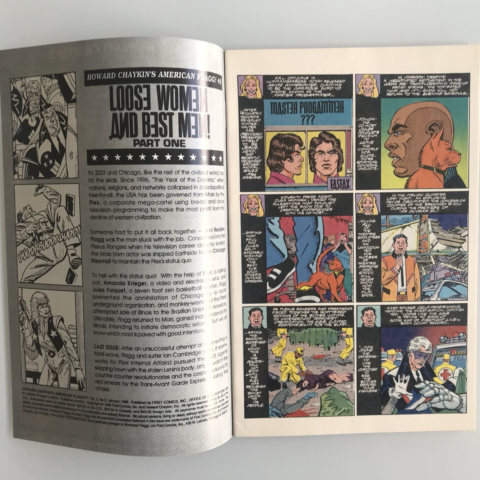 American Flagg! - Vol. 2 #09 January 1989 - Comic Book