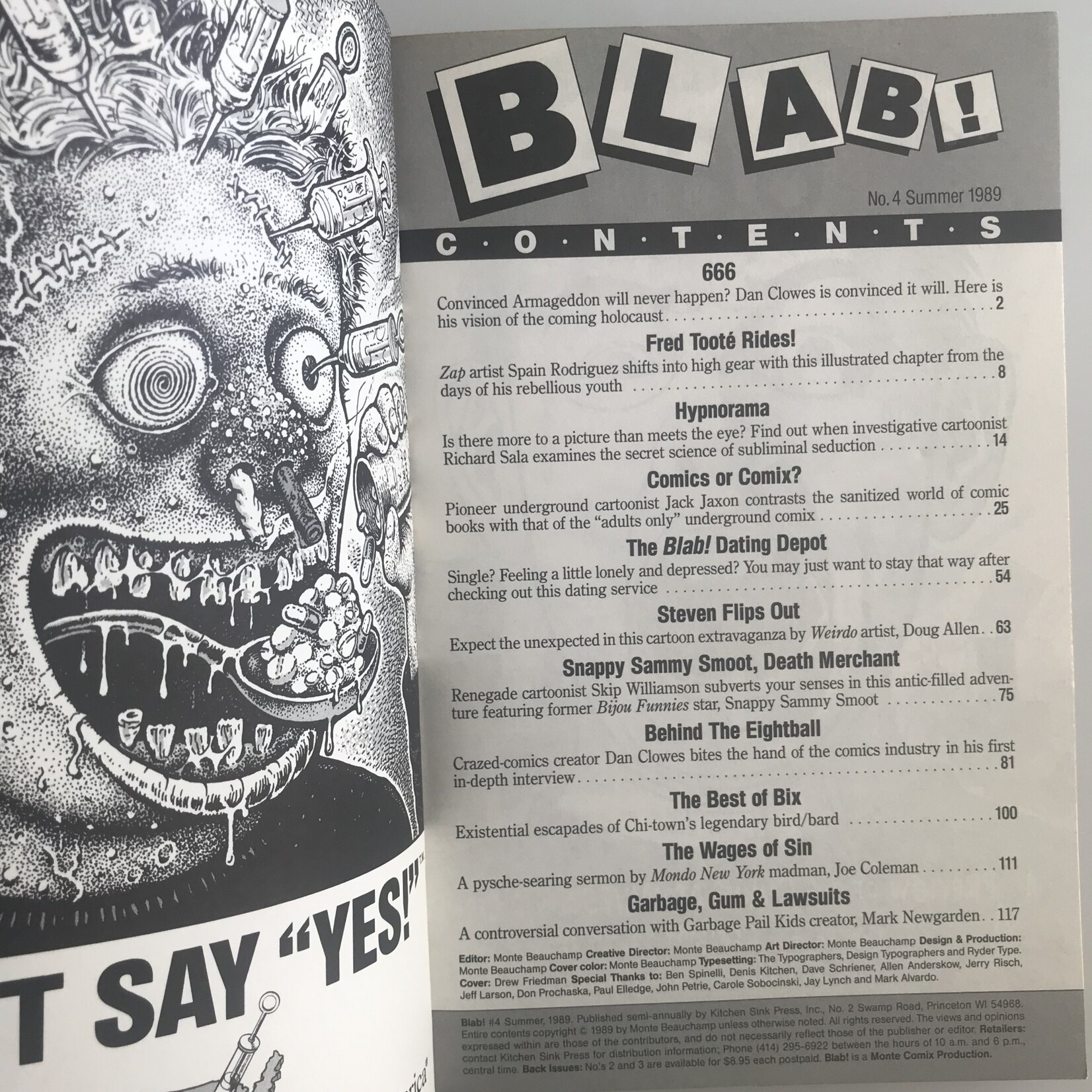 Blab - Vol. 1 #04 Summer 1989 - Magazine
