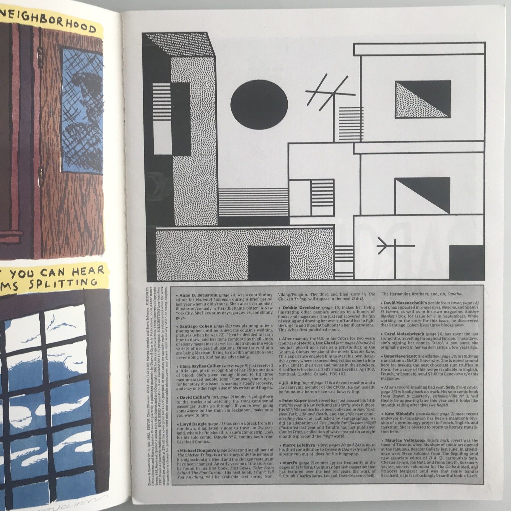 Drawn & Quarterly - Vol. 1 #09 July 1992 - Magazine