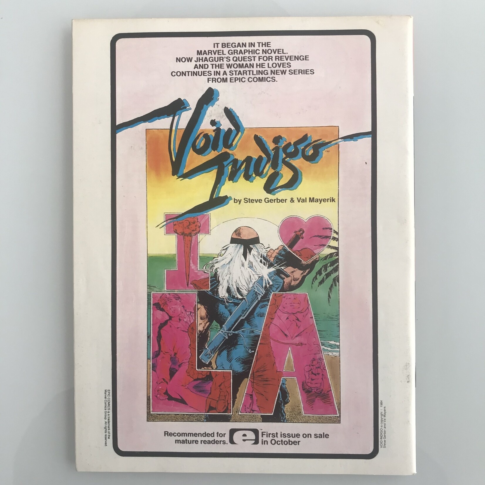 Epic Illustrated - Vol. 1 #27 December 1984 - Magazine