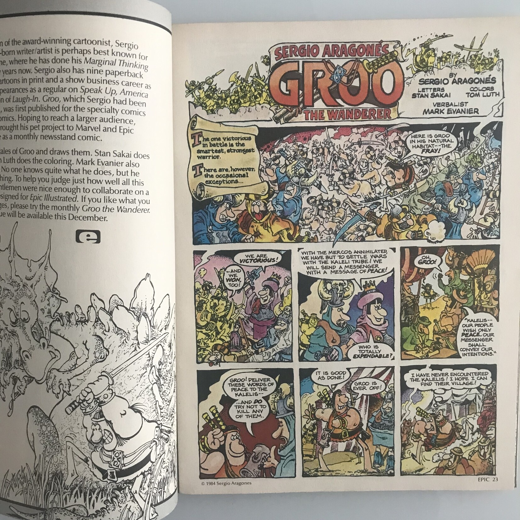 Epic Illustrated - Vol. 1 #27 December 1984 - Magazine