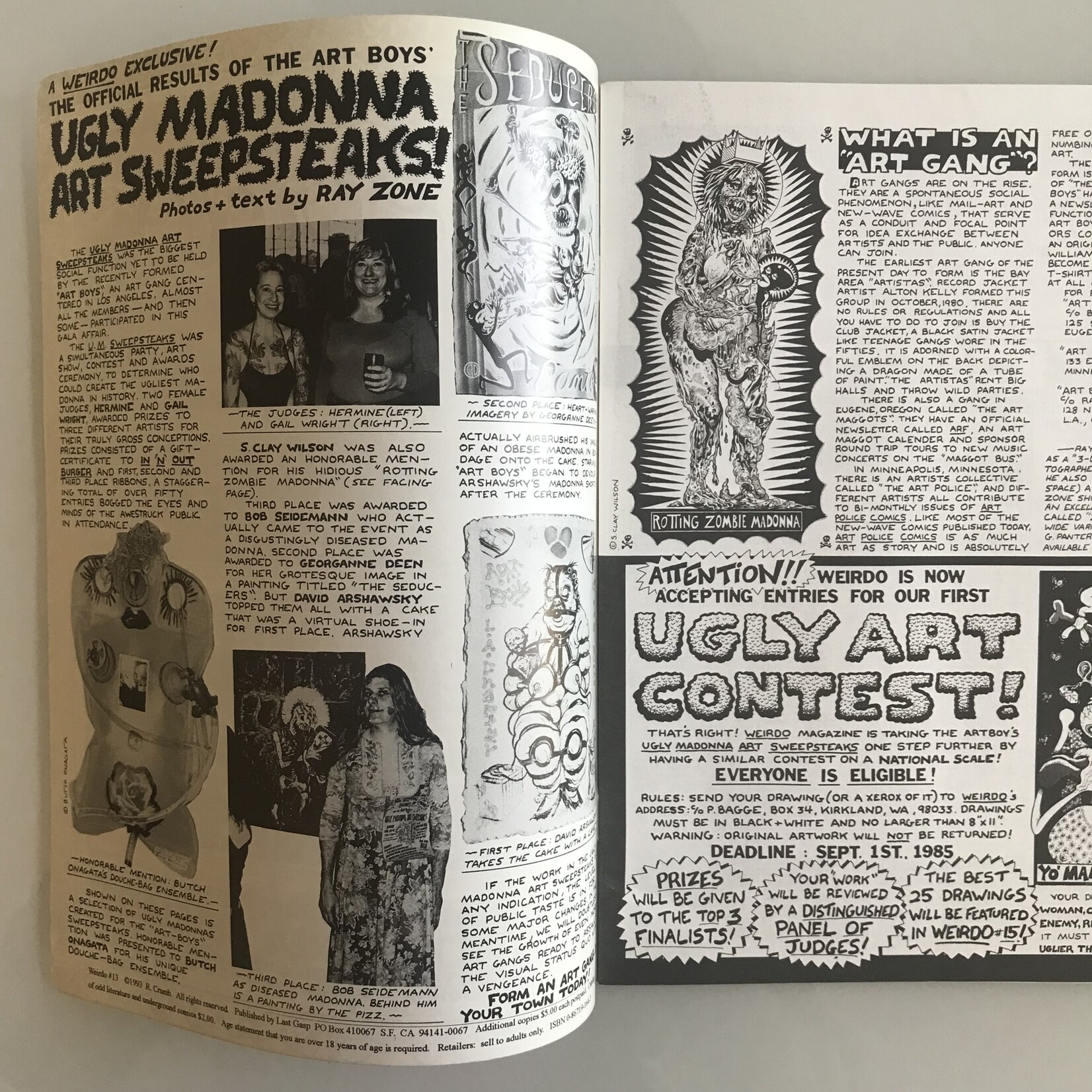 Weirdo - Vol. 1 #13 Summer 1985 (1993 Printing) - Comic Book