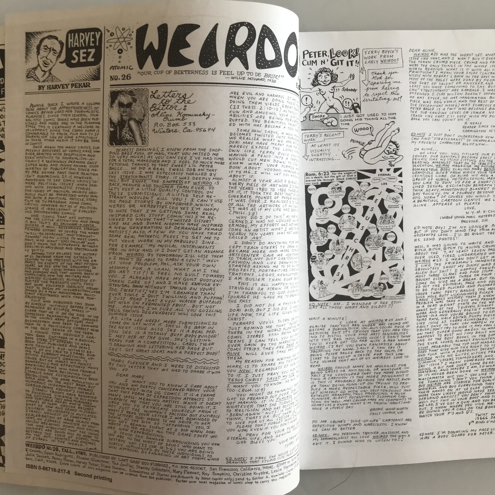Weirdo - Vol. 1 #26 Fall 1989 (Second Printing) - Comic Book