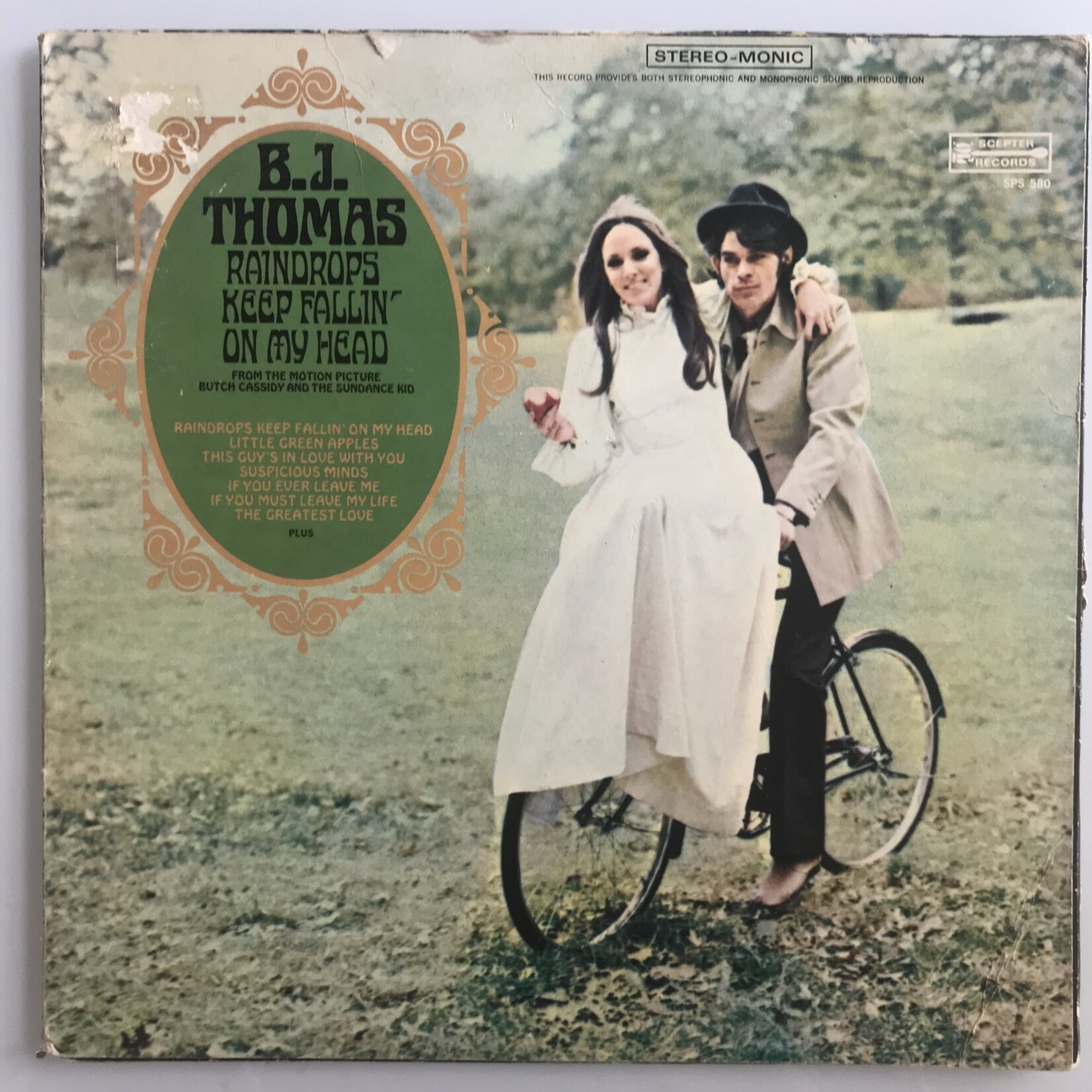 B.J. Thomas - Raindrops Keep Fallin’ On My Head - Vinyl LP (USED)