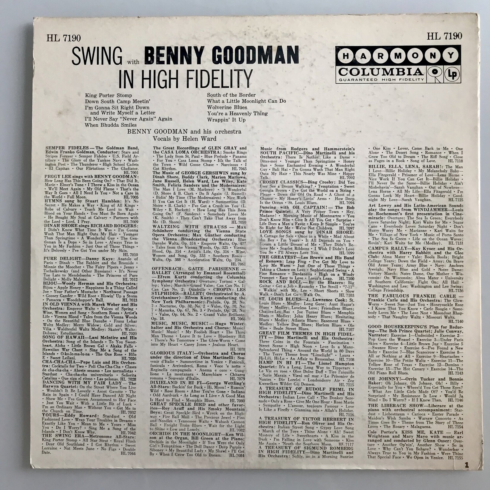 Benny Goodman - Swing With Benny - Vinyl LP (USED)