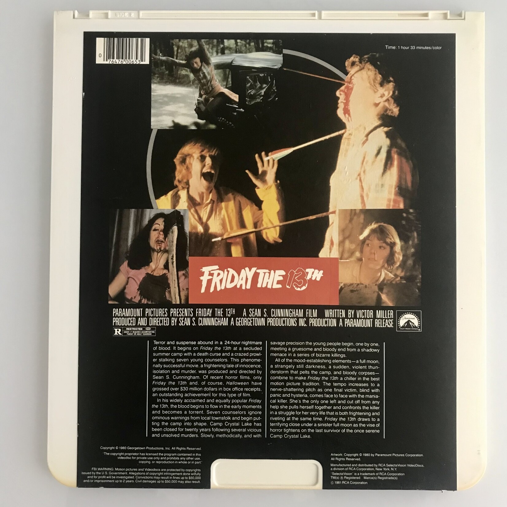 Friday The 13th - Videodisc (USED)