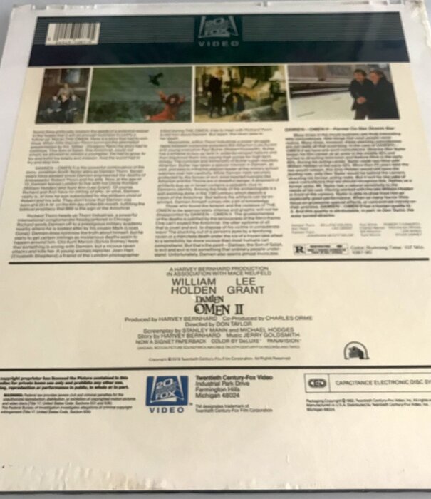 Damien Omen II - Videodisc (USED - SEALED)