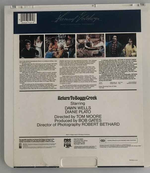 Return To Boggy Creek - Videodisc (USED)