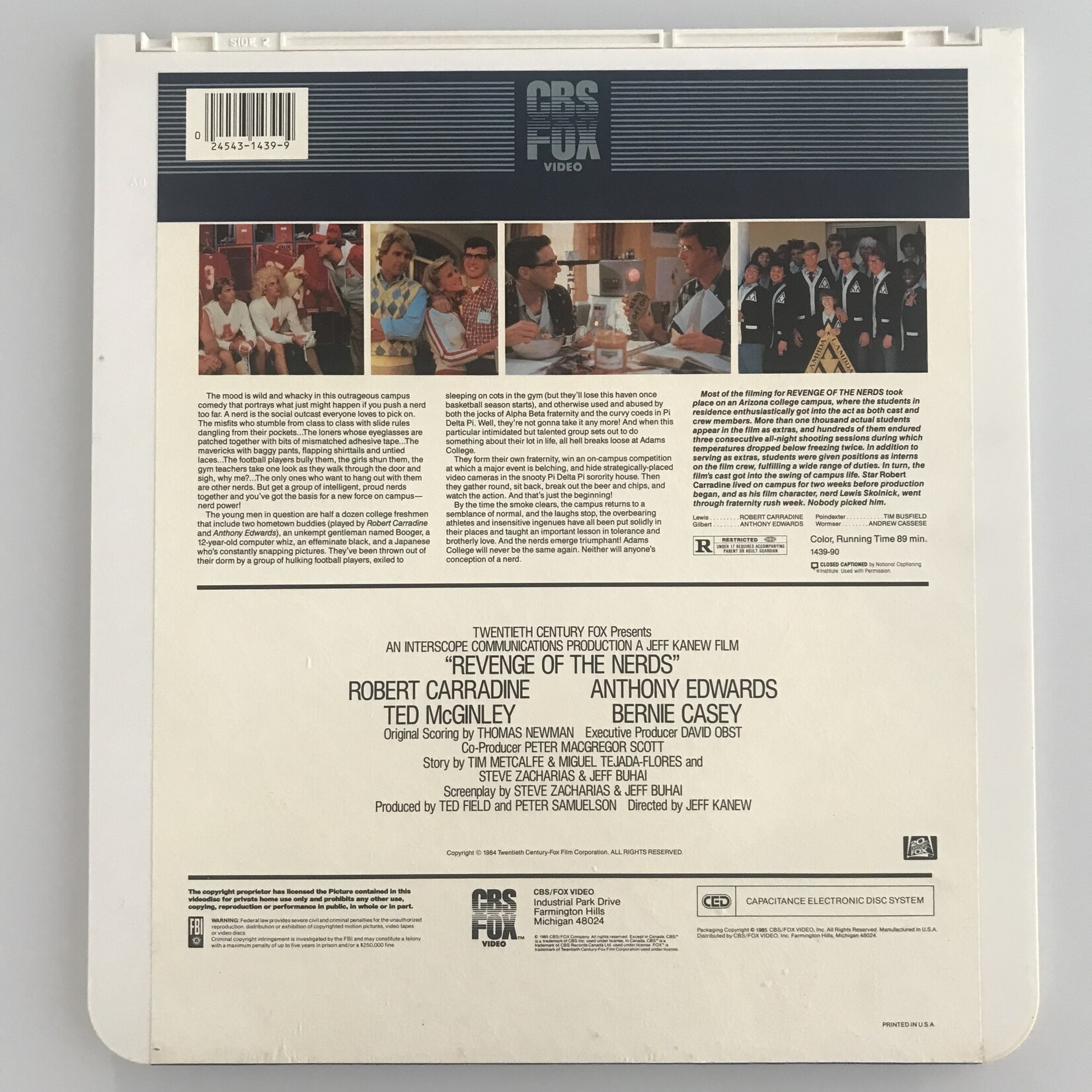 Revenge Of The Nerds - Videodisc (USED)