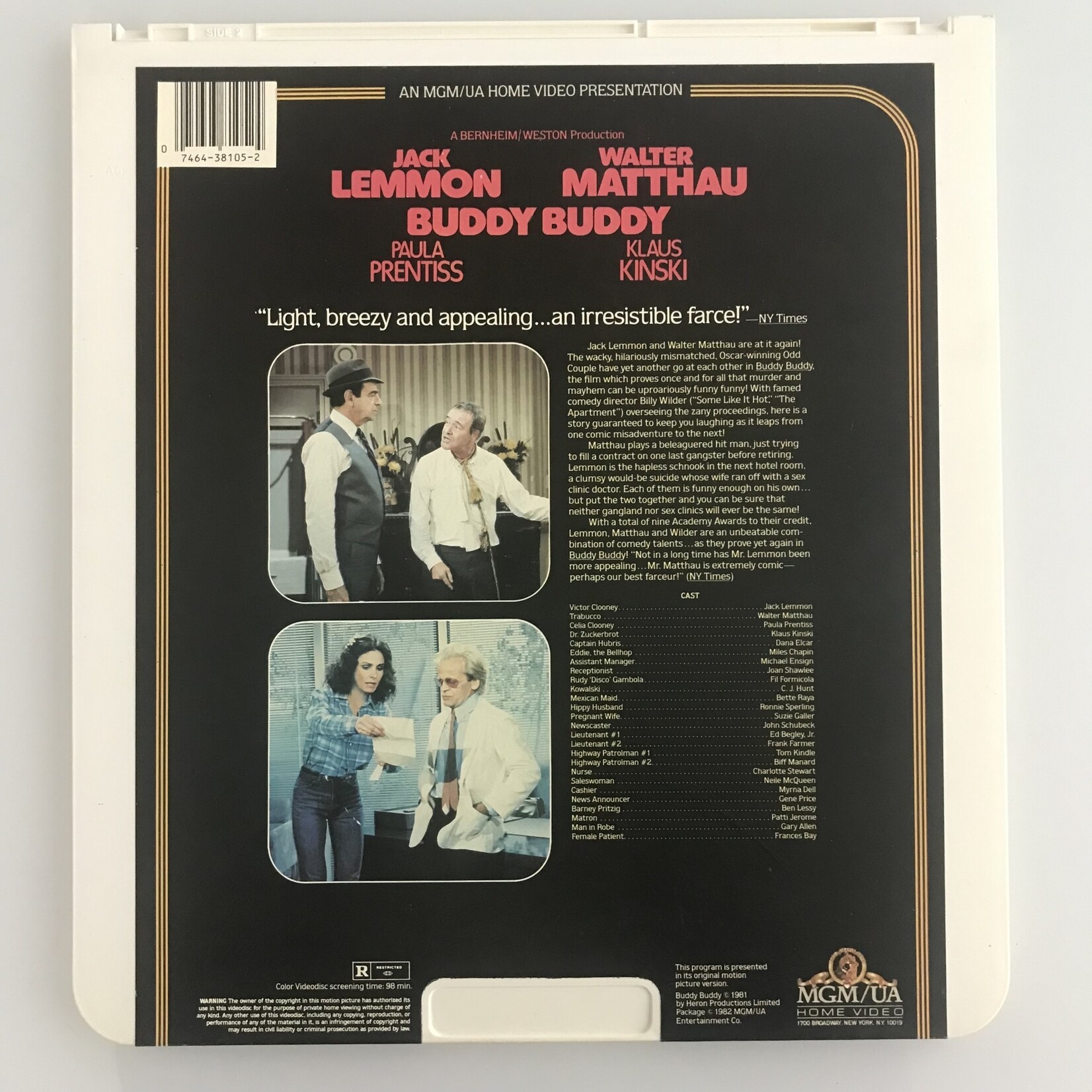 Buddy Buddy - Videodisc (USED)