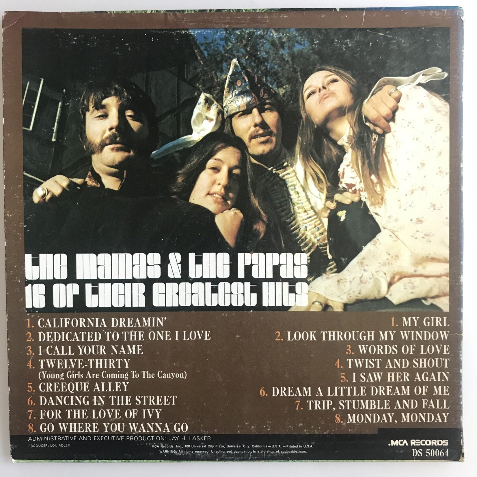 Mamas & The Papas - 16 Of Their Greatest Hits - Vinyl LP (USED)