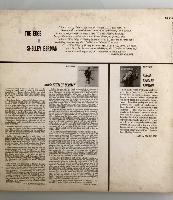 Shelley Berman - The Edge Of Shelley Berman - Vinyl LP (USED)