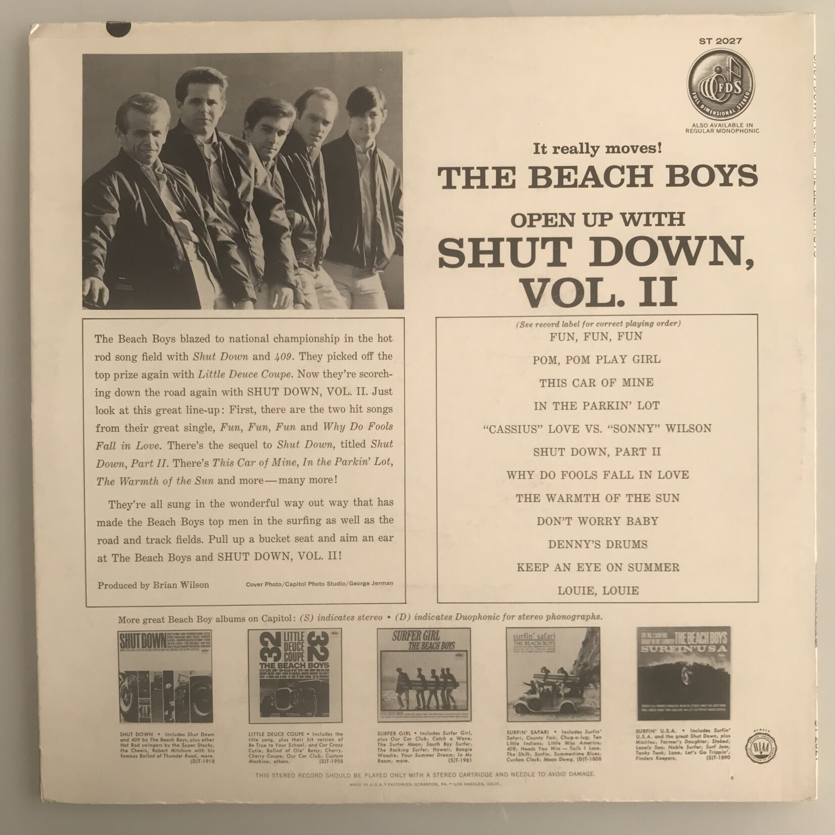 Beach Boys - Shut Down Volume 2 - Vinyl LP (USED)