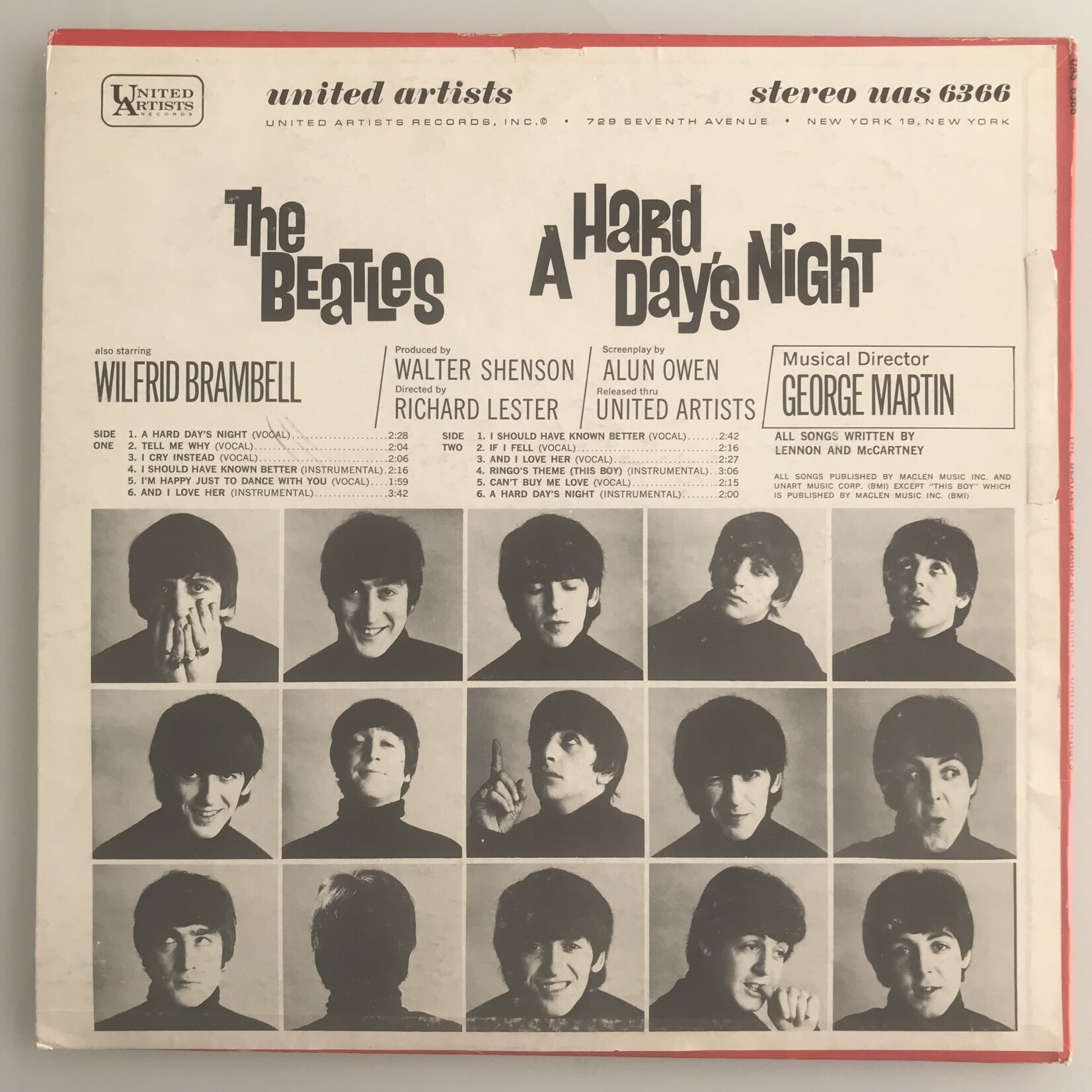 Beatles - A Hard Day’s Night Original Soundtrack - Vinyl LP (USED)