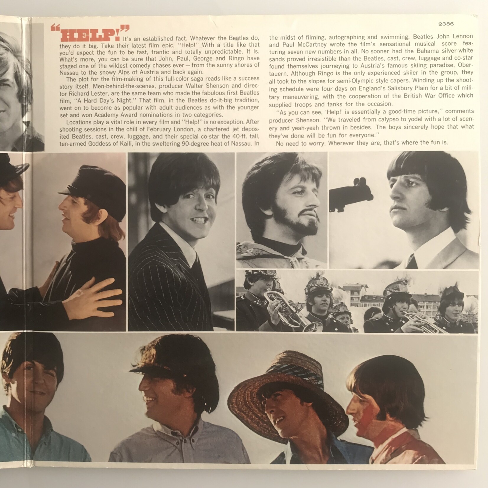 Beatles - Help! Original Soundtrack - Vinyl LP (USED)