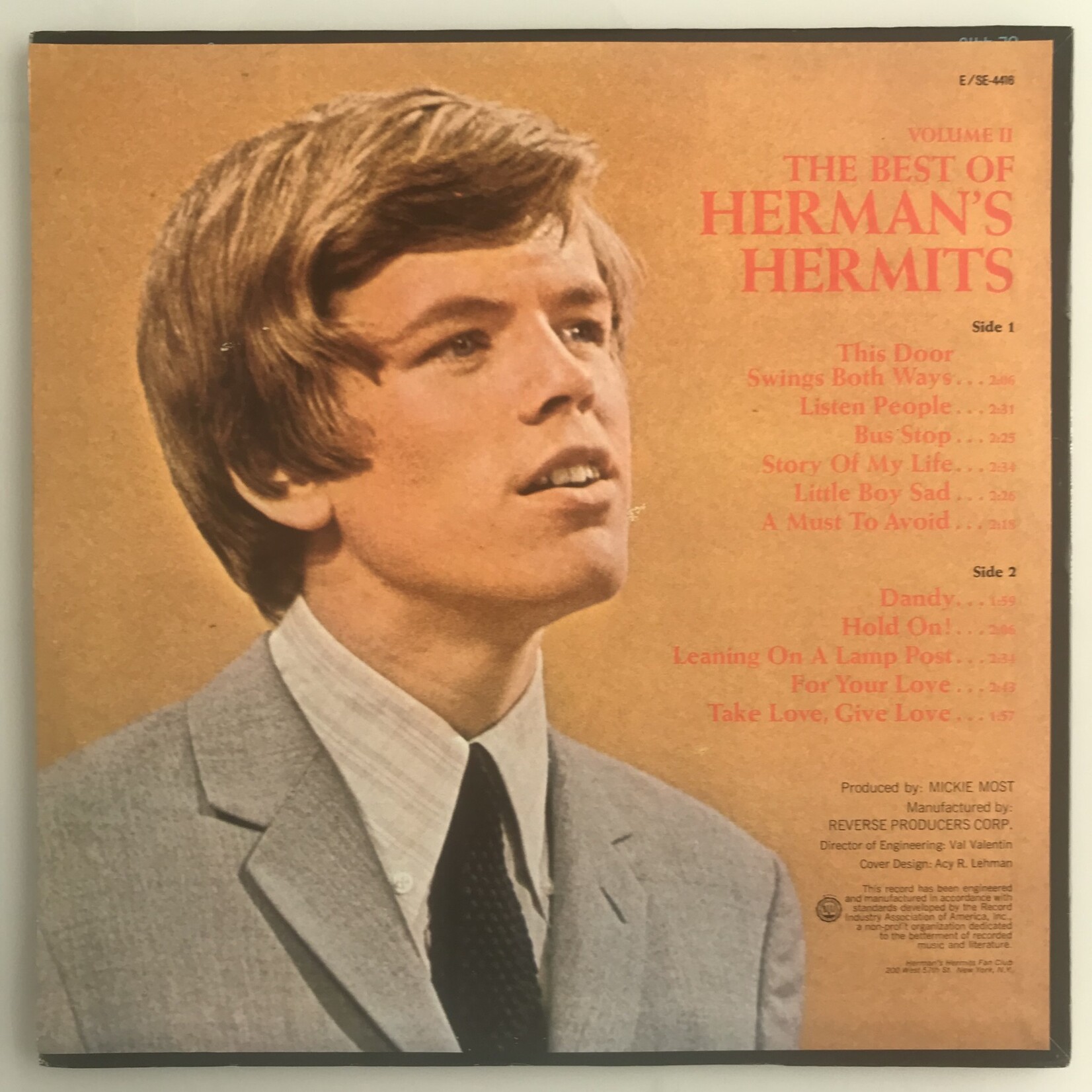 Herman’s Hermits - The Best Of Volume 2 - Vinyl LP (USED)