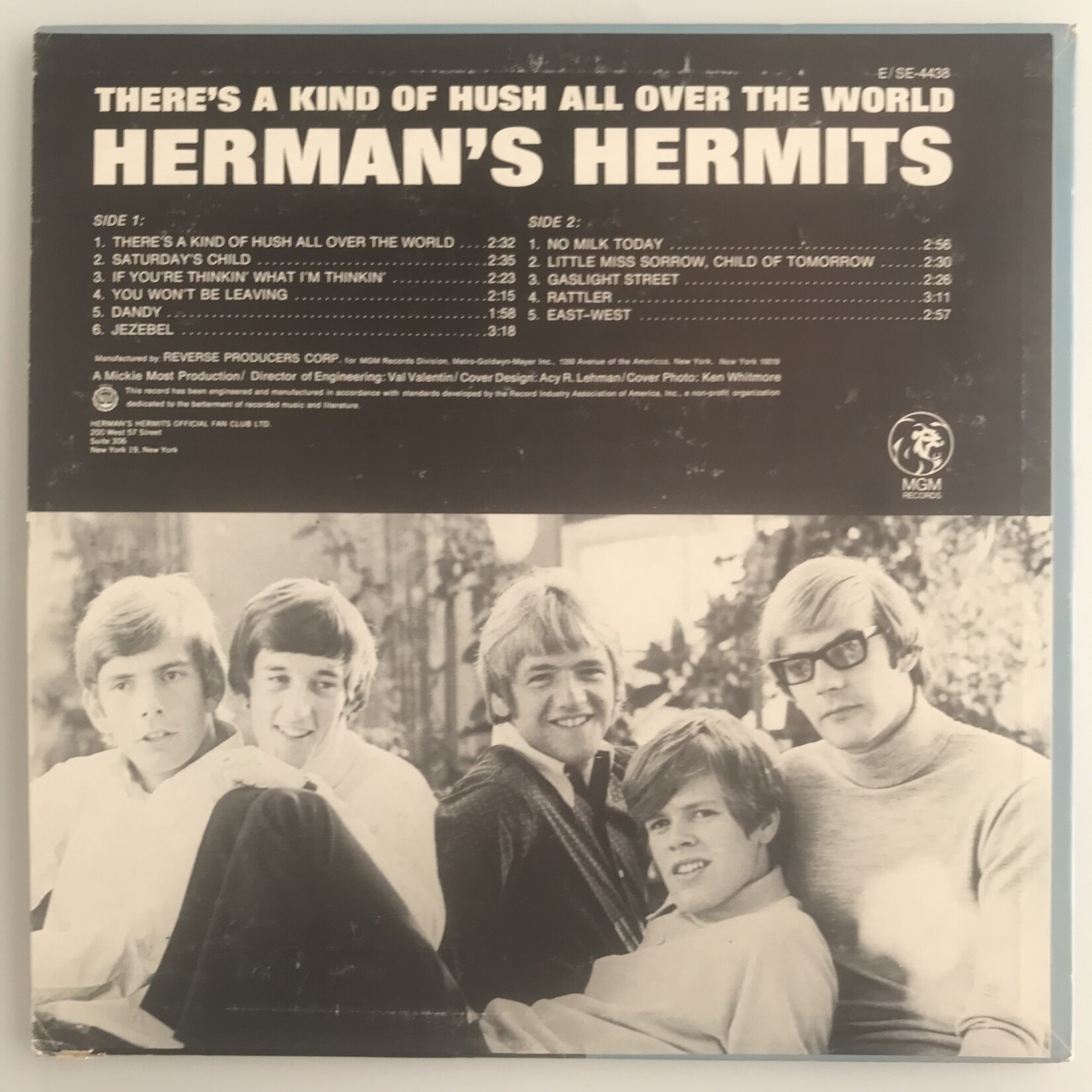 Herman’s Hermits - There’s A Kind Of Hush All Over The World - Vinyl LP (USED)
