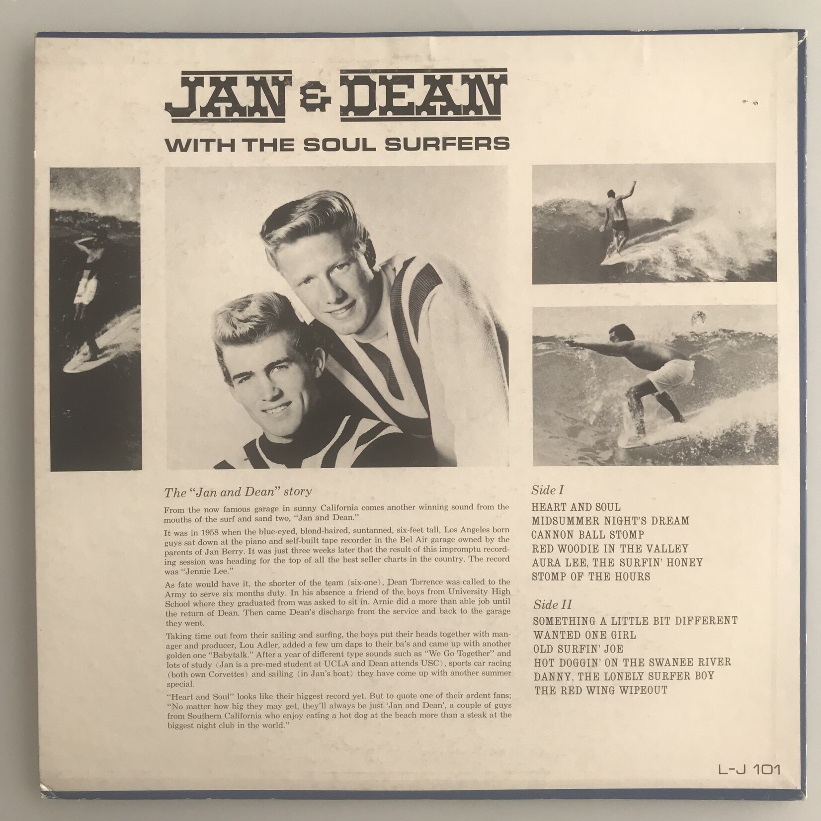Jan & Dean - With The Soul Surfers - Vinyl LP (USED)