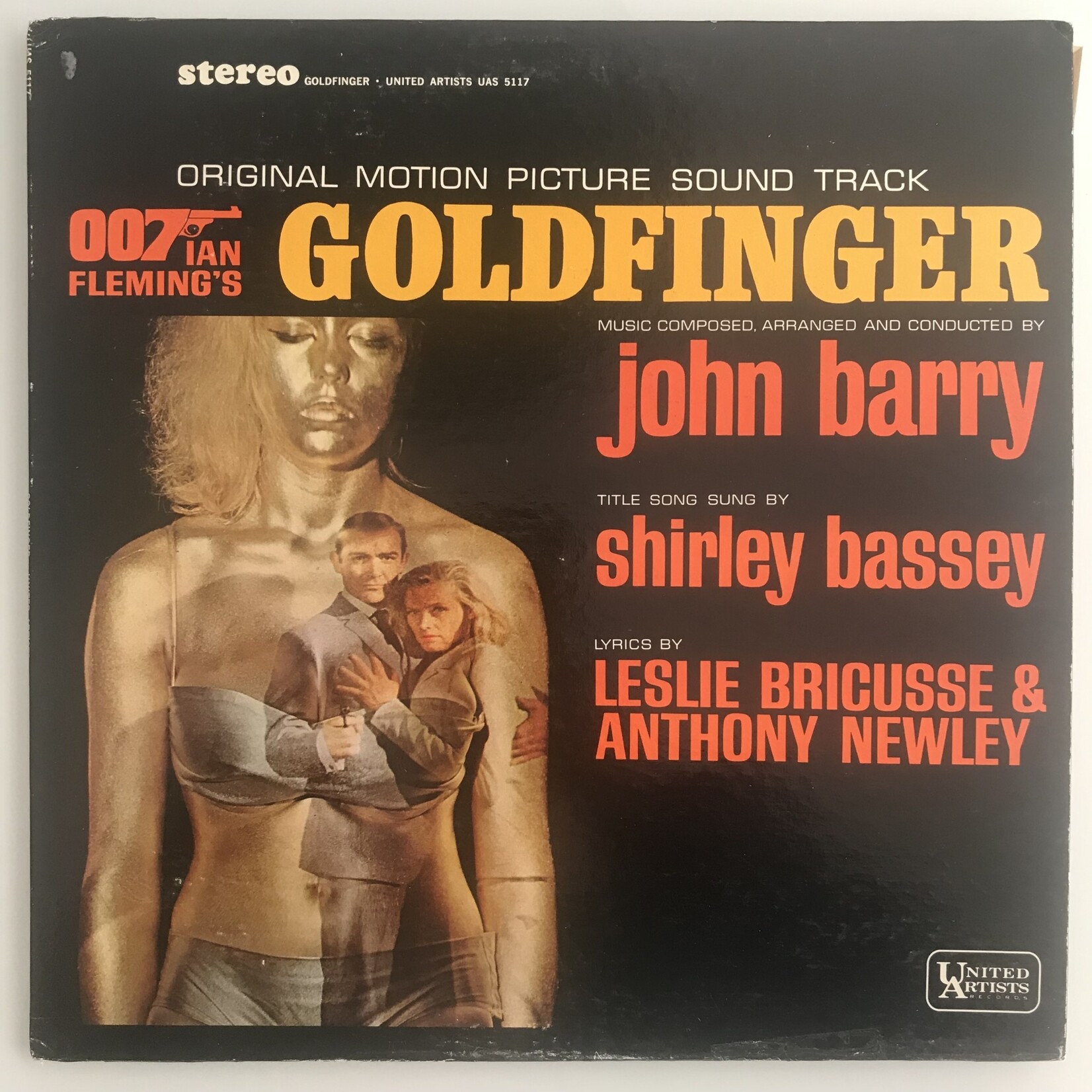 John Barry - Goldfinger Original Soundtrack - UA5117 - Vinyl LP (USED)