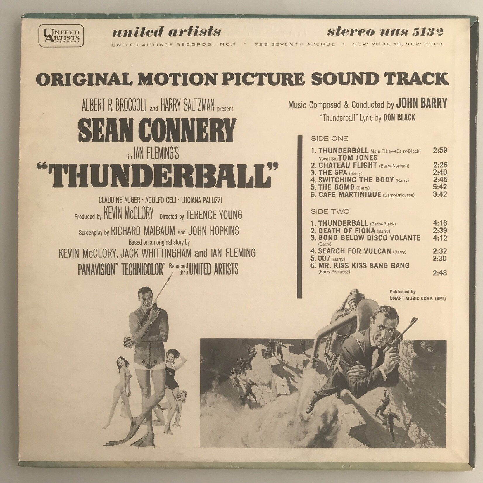 John Barry - Thunderball Original Soundtrack - Vinyl LP (USED)