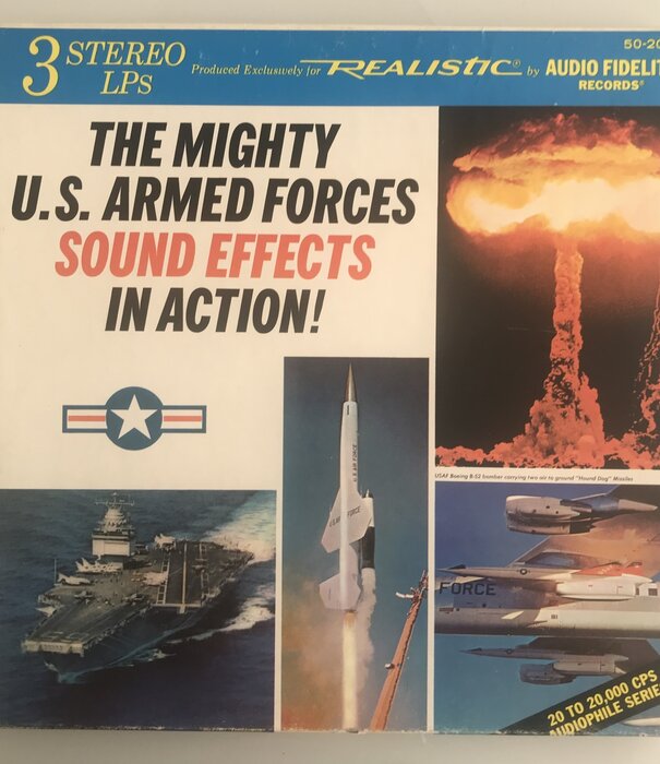 Mighty U.S. Armed Forces Sound Effects In Action! - Vinyl LP (USED)