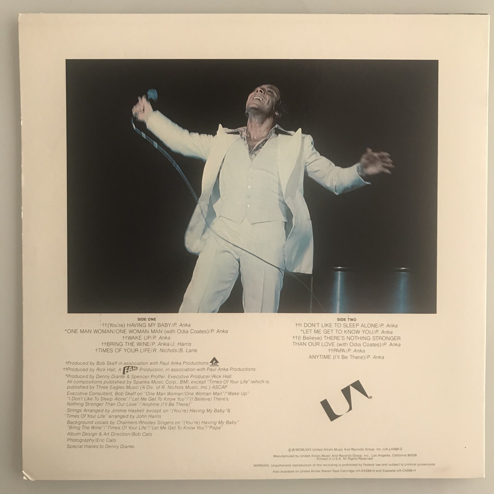 Paul Anka - Times Of Your Life - Vinyl LP (USED)