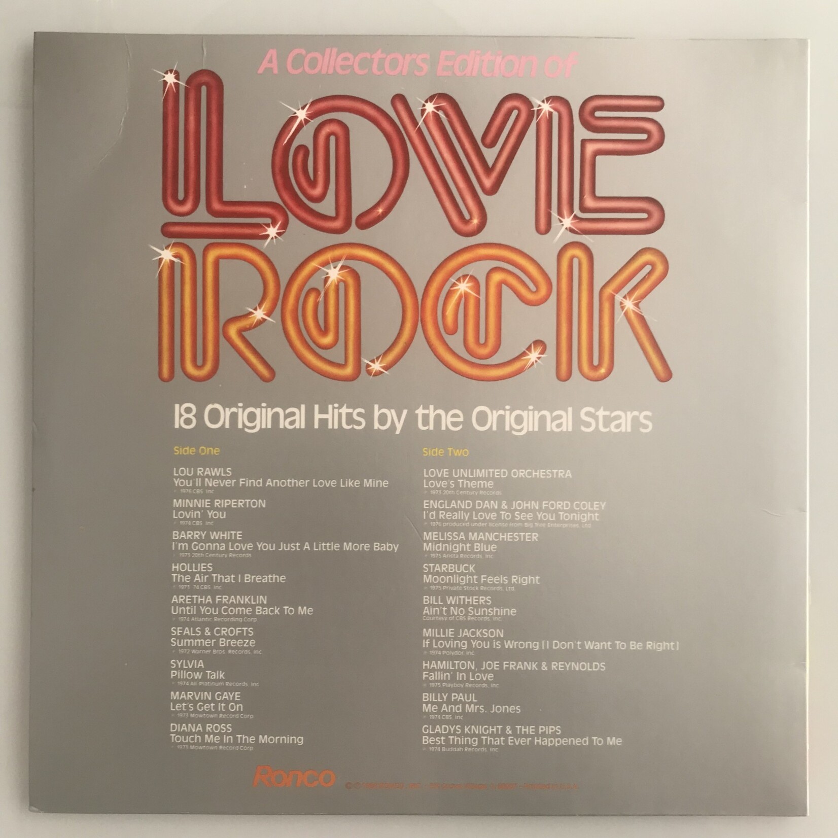 Various - Love Rock - Vinyl LP (USED)