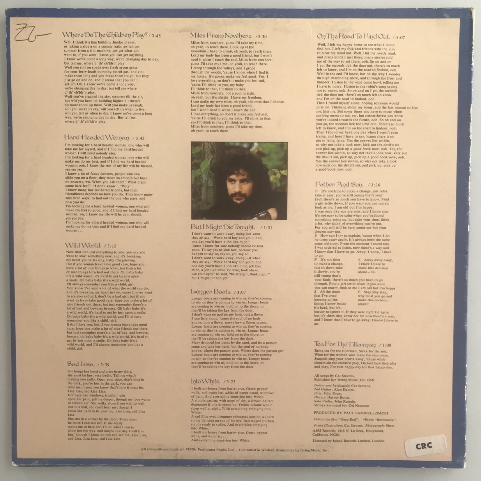 Cat Stevens Tea for the Tillerman レコード 61c16WQZJCL._UF1000,1000_QL80_.jpg