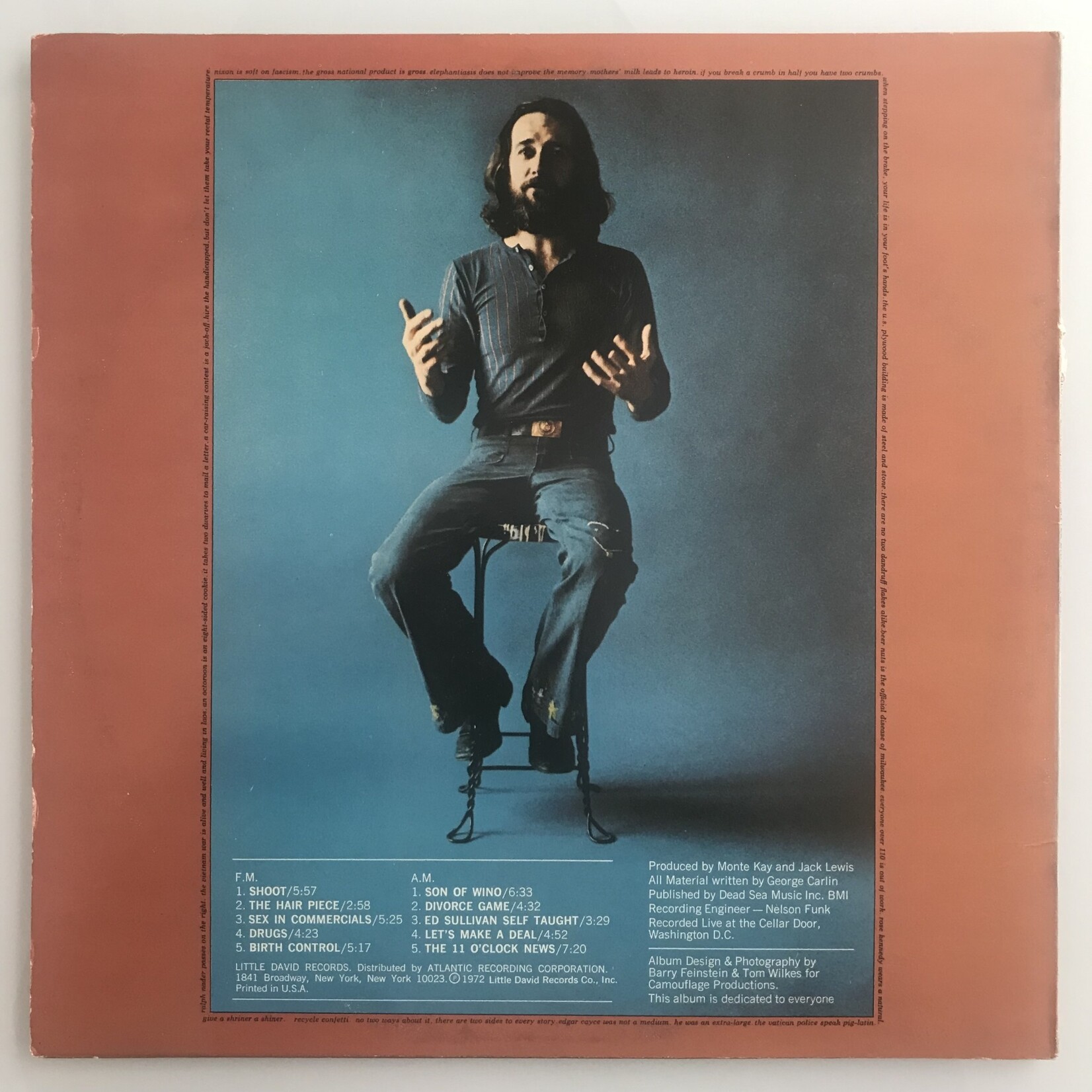 George Carlin - FM & AM - LD 7214 - Vinyl LP (USED)