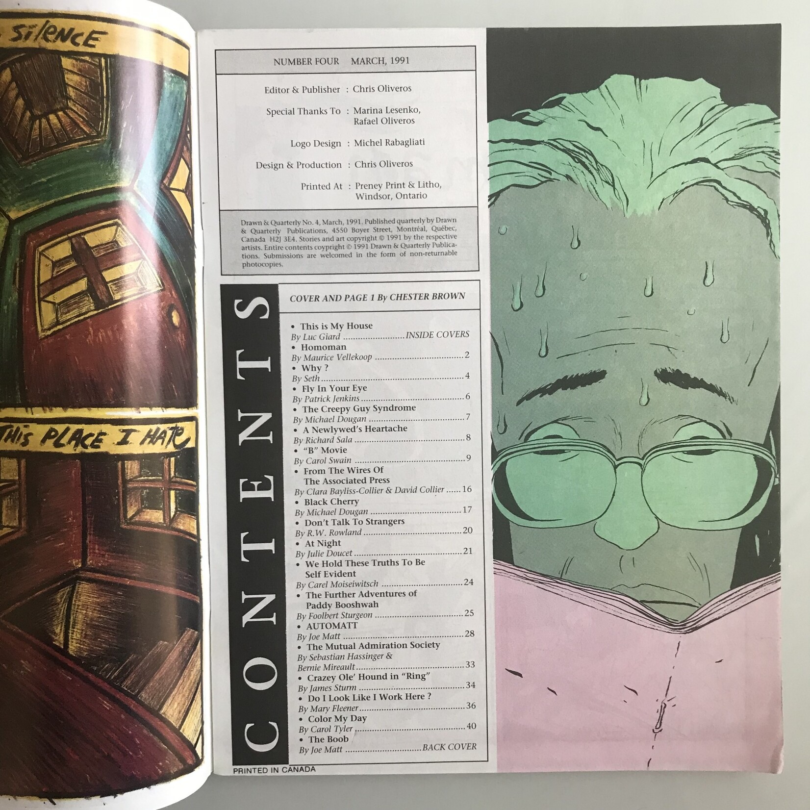 Drawn & Quarterly - Vol. 1 #04 March 1991 - Comic Book