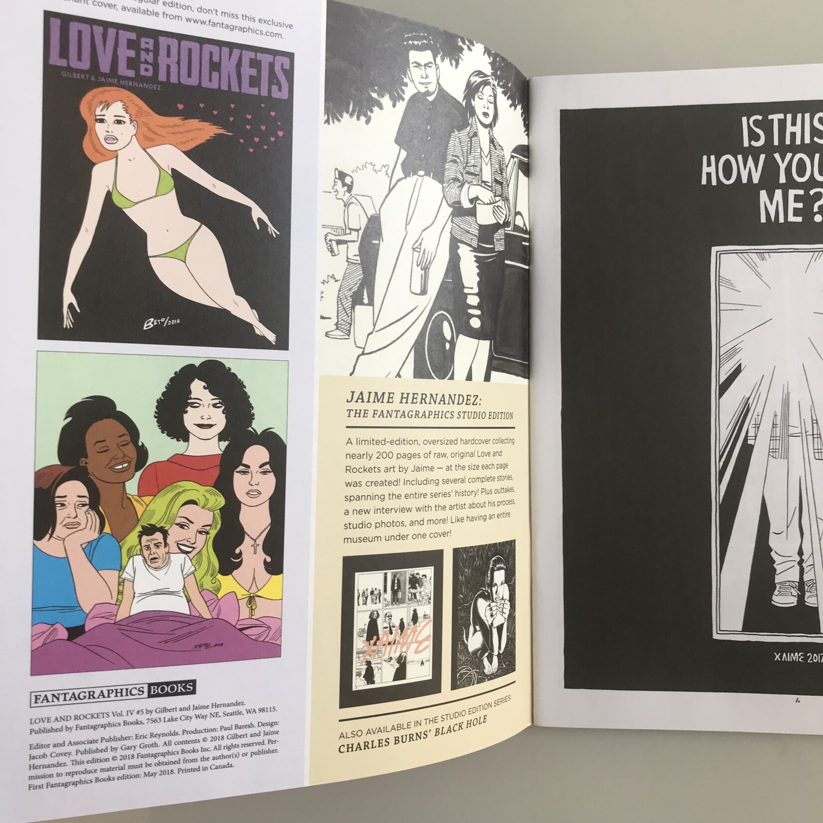 Love & Rockets - Vol. 4 #05 May 2018 - Comic Book