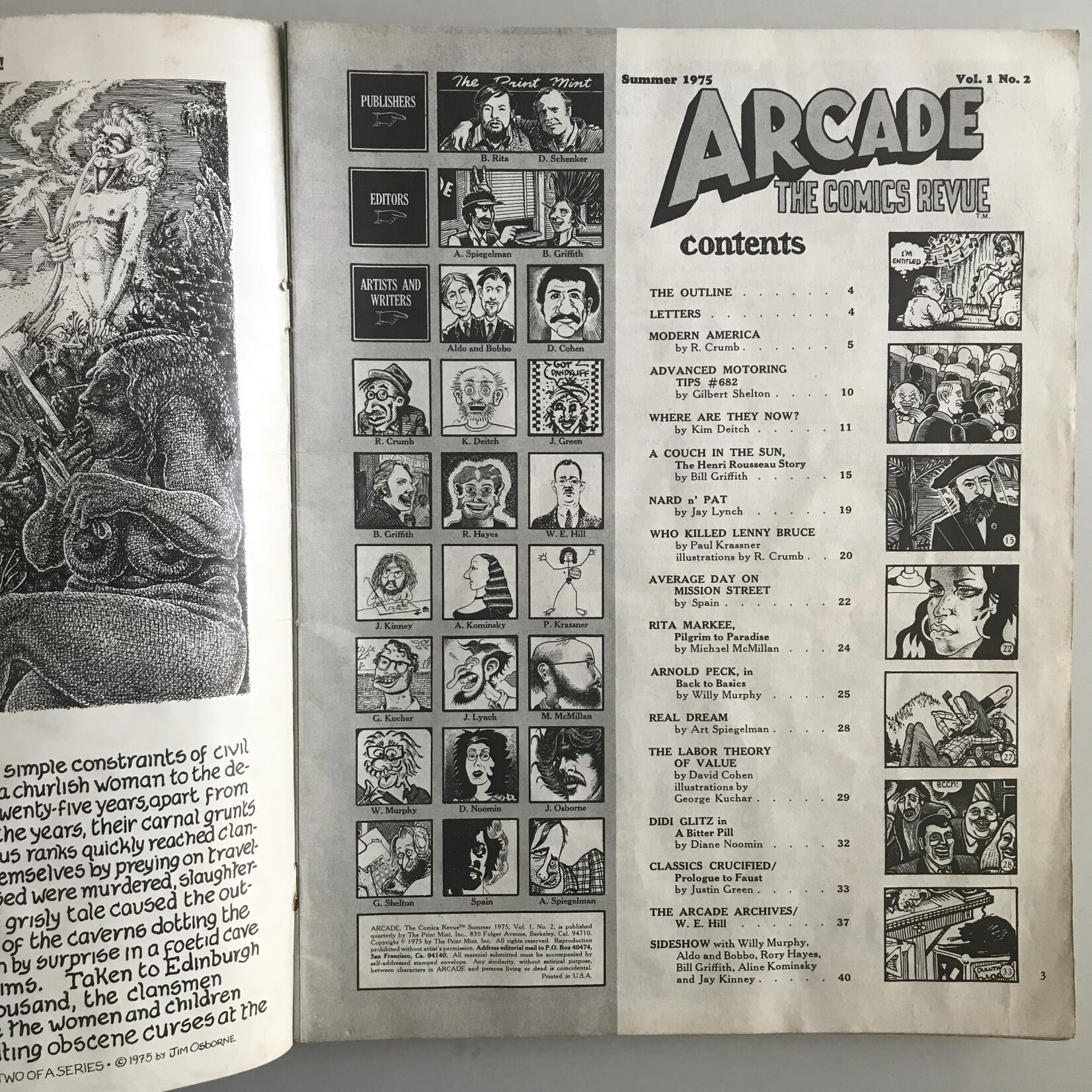 Arcade - Vol. 1 #02 Summer 1975 - Comic Book