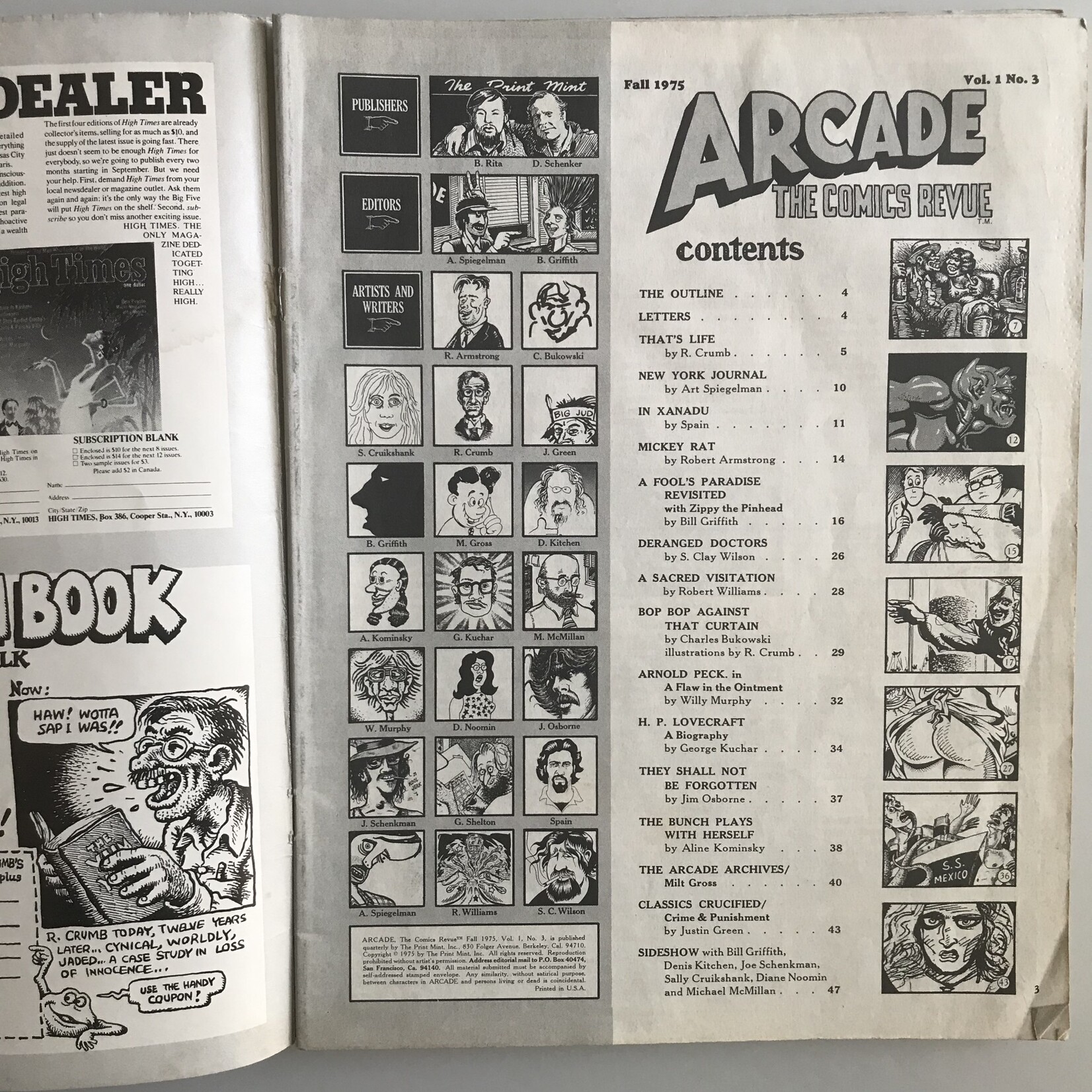 Arcade - Vol. 1 #03 Fall 1975 - Comic Book