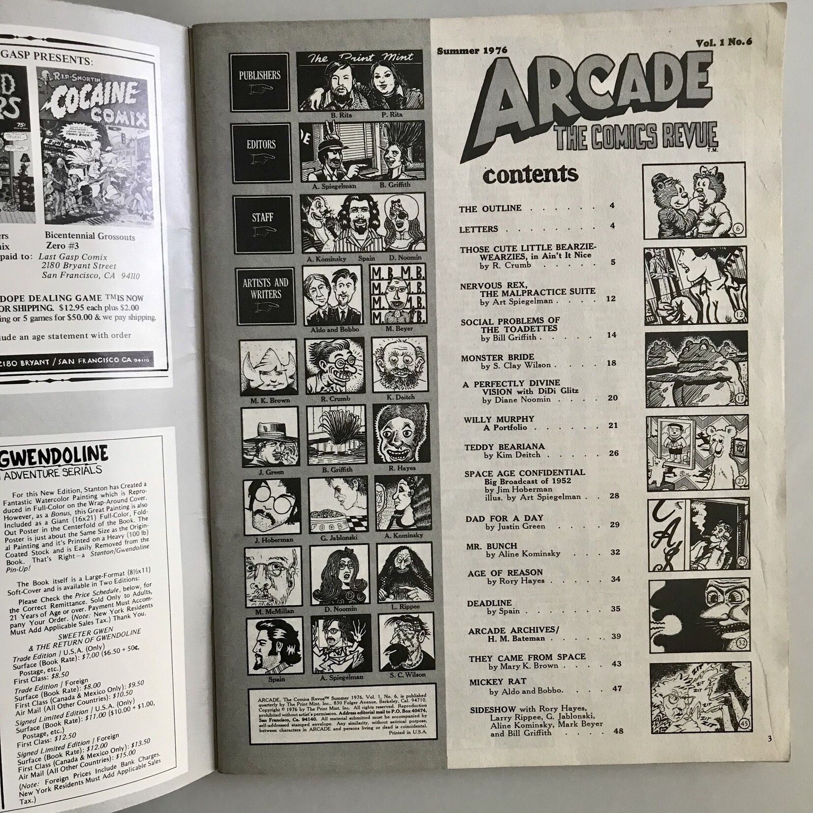 Arcade - Vol. 1 #05 Summer 1976 - Comic Book
