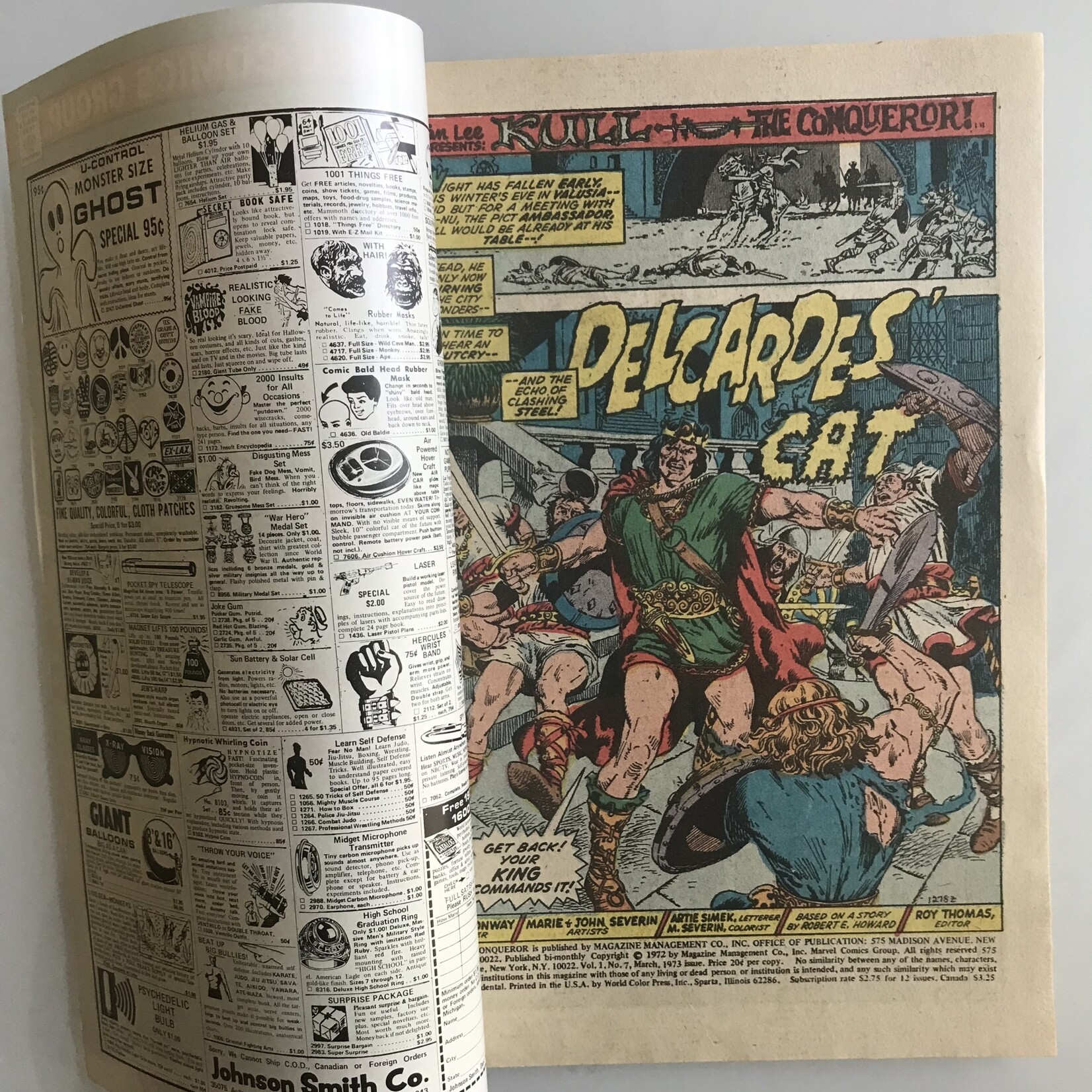 Kull The Conqueror - Vol. 1 #07 March 1973 - Comic Book