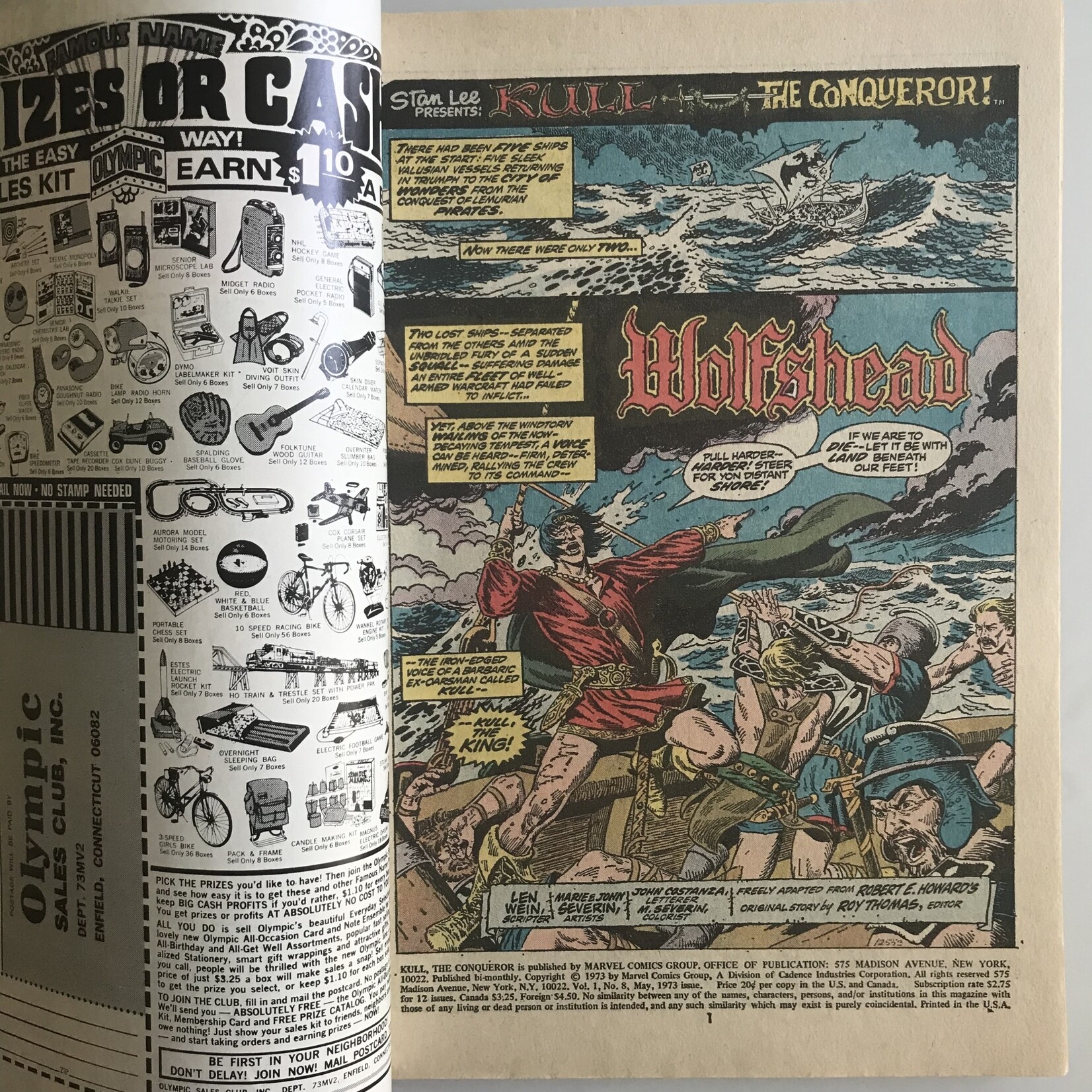 Kull The Conqueror - Vol. 1 #08 May 1973 - Comic Book