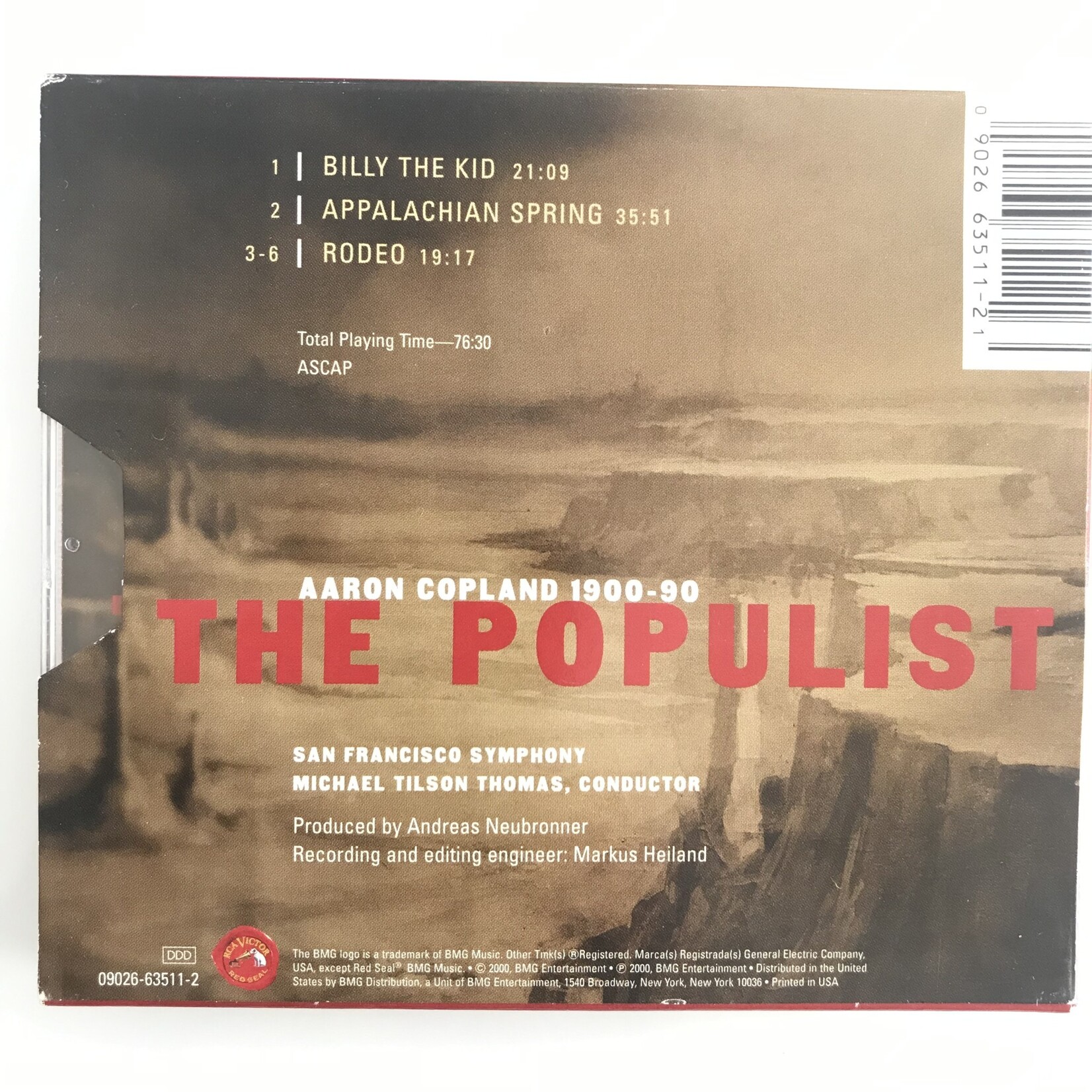 San Francisco Symphony - Aaron Copland 1900-90: The Populist - CD (USED)