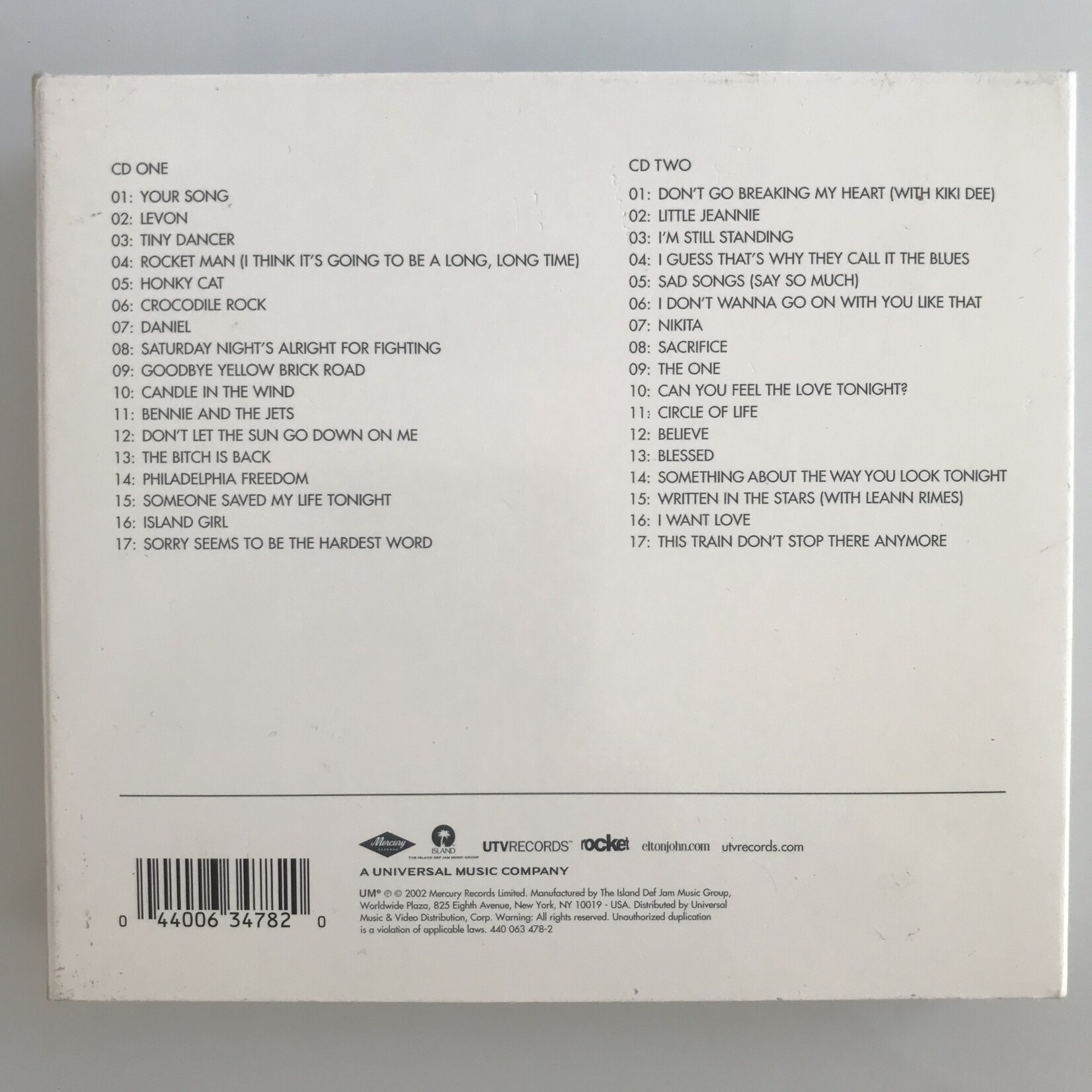 Elton John - Greatest Hits 1970-2002 - CD (USED)
