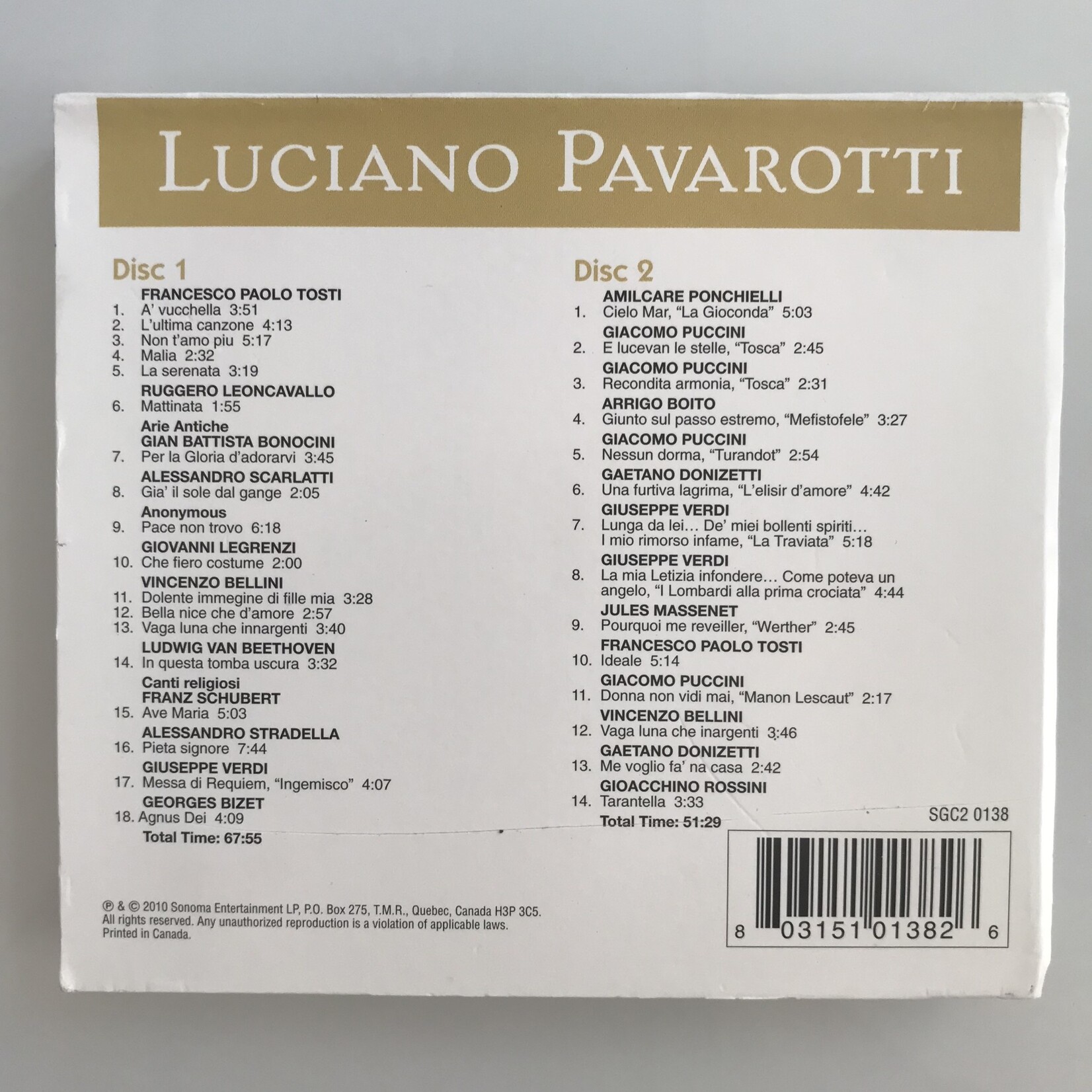 Luciano Pavarotti - Best Of - CD (USED)