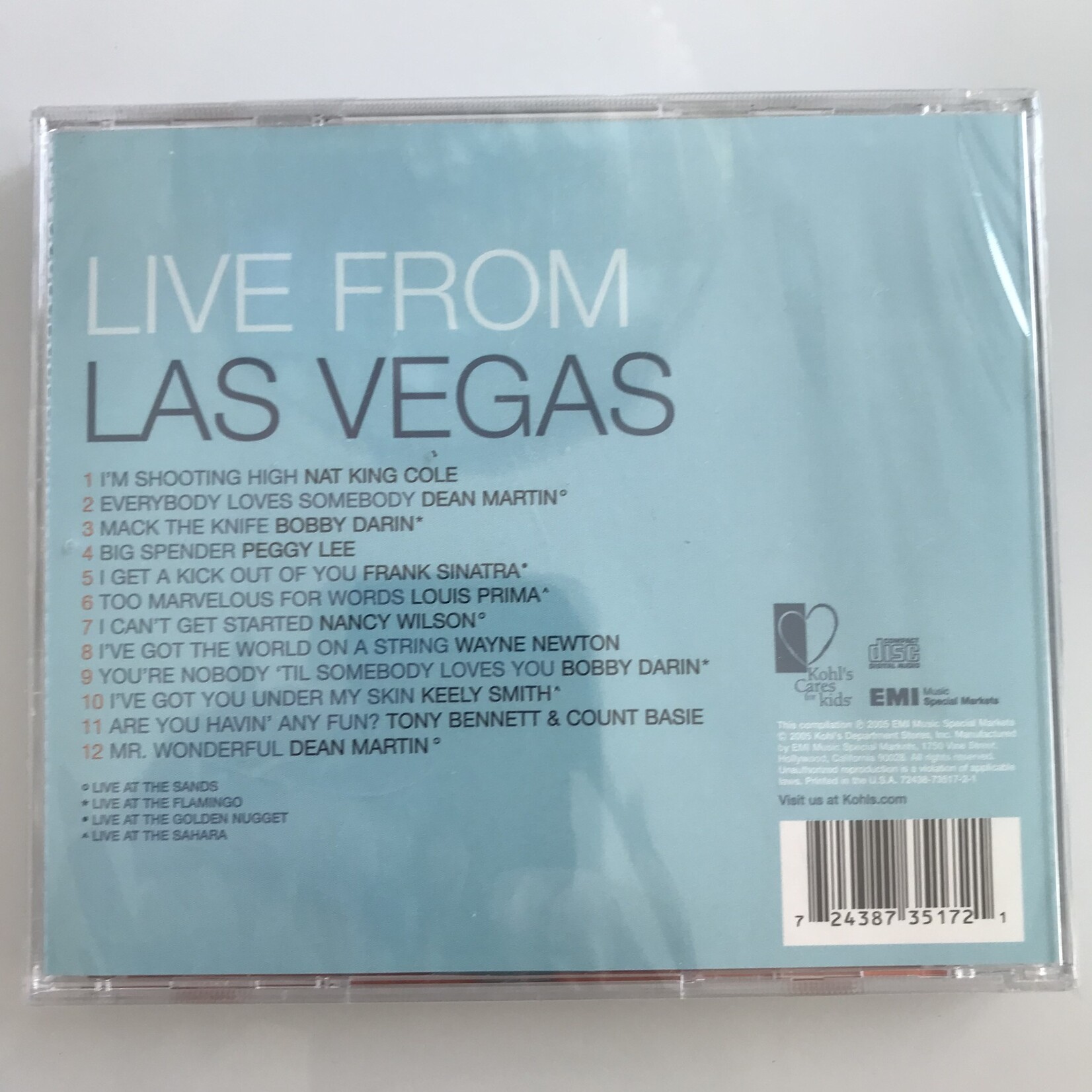 Various - Live From Las Vegas - CD (NEW)