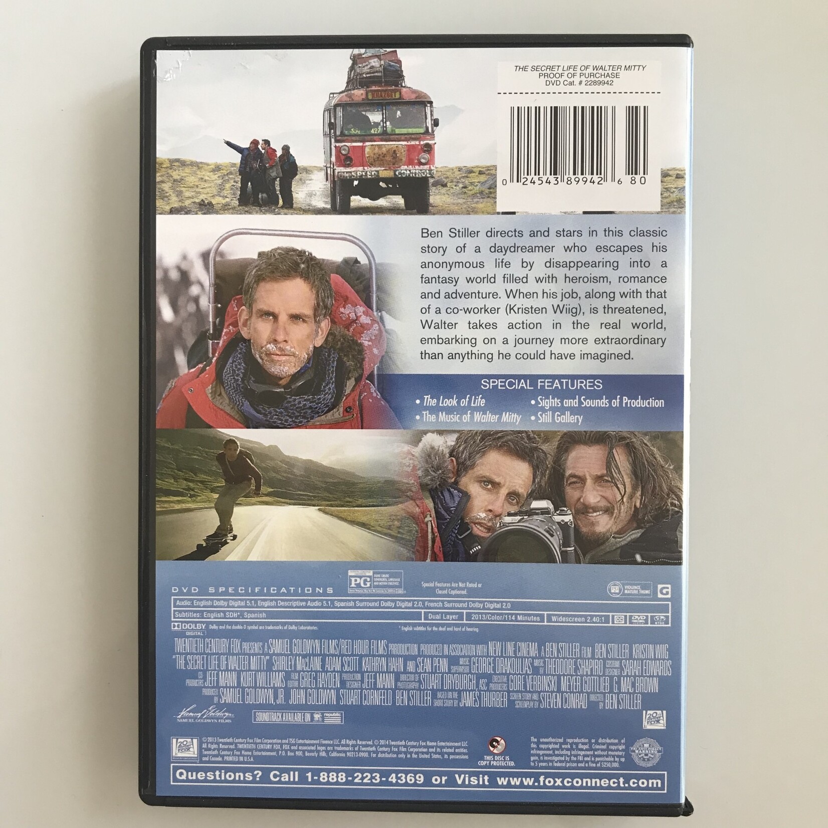 Secret Life Of Walter Mitty - DVD (USED)
