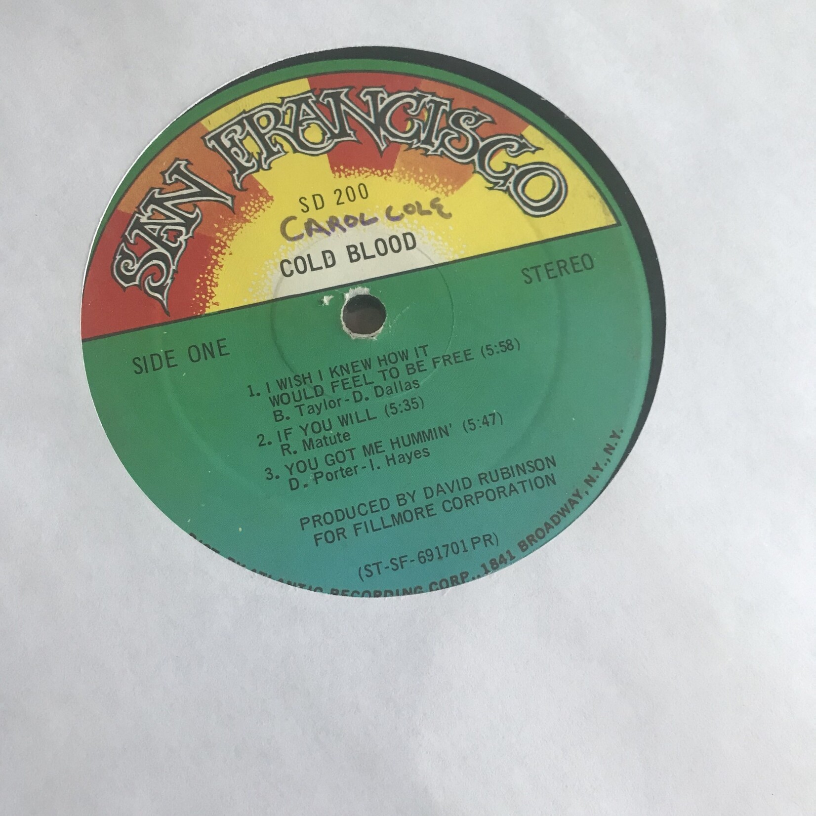 Cold Blood - Cold Blood - Vinyl LP (USED)