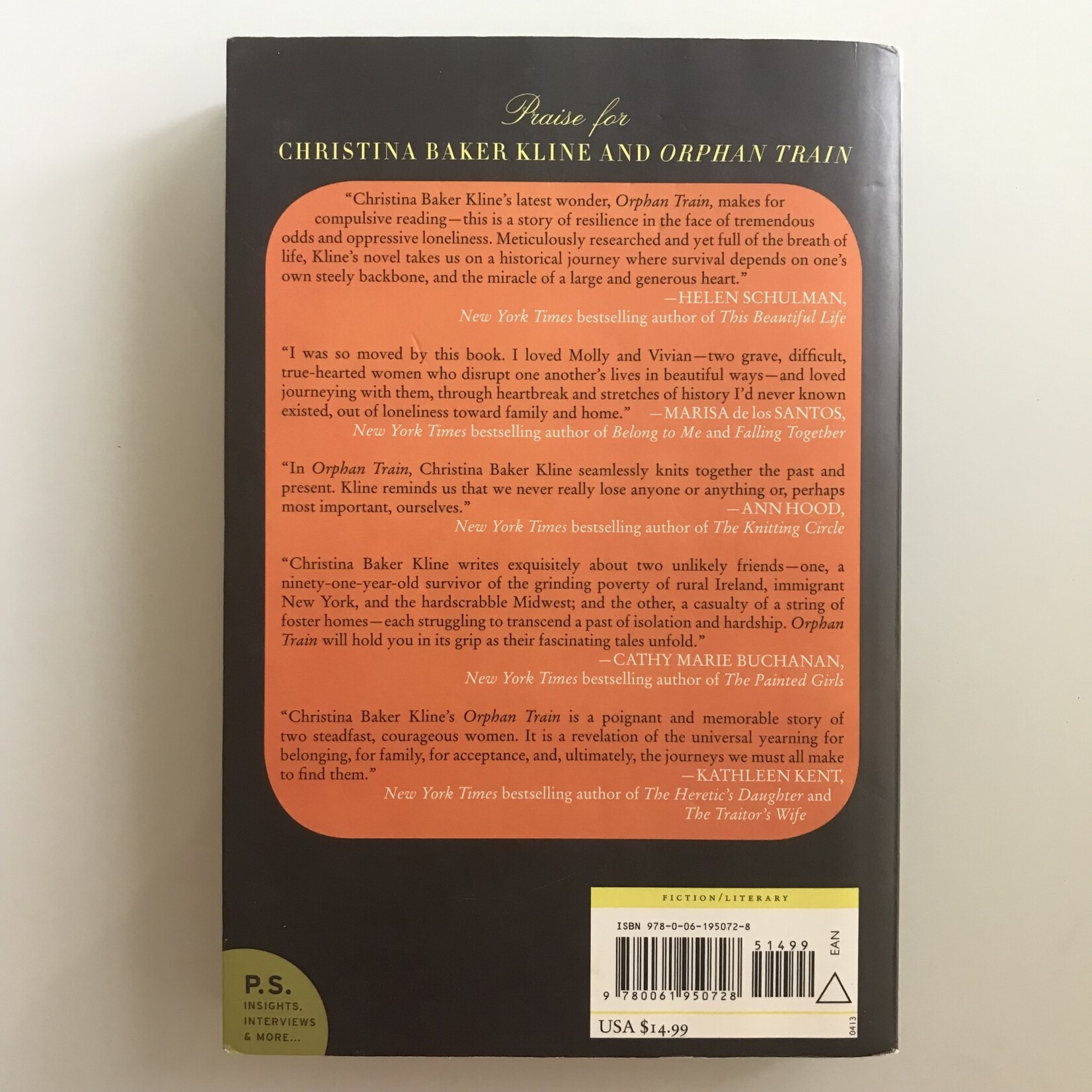 Christina Baker Cline - Orphan Train - Paperback (USED)