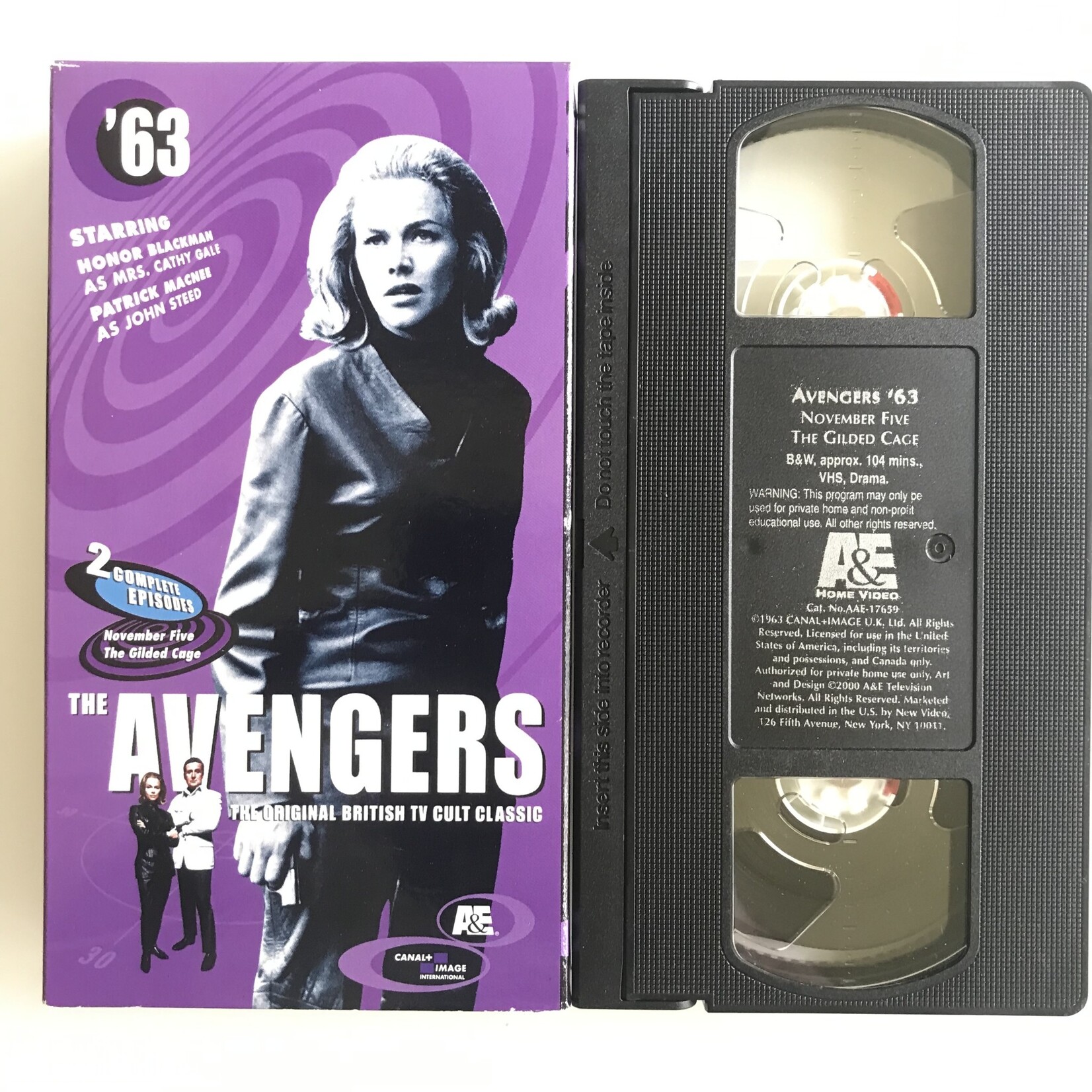 Avengers ‘63: Volume 3 - November Five / The Gilded Cage - VHS